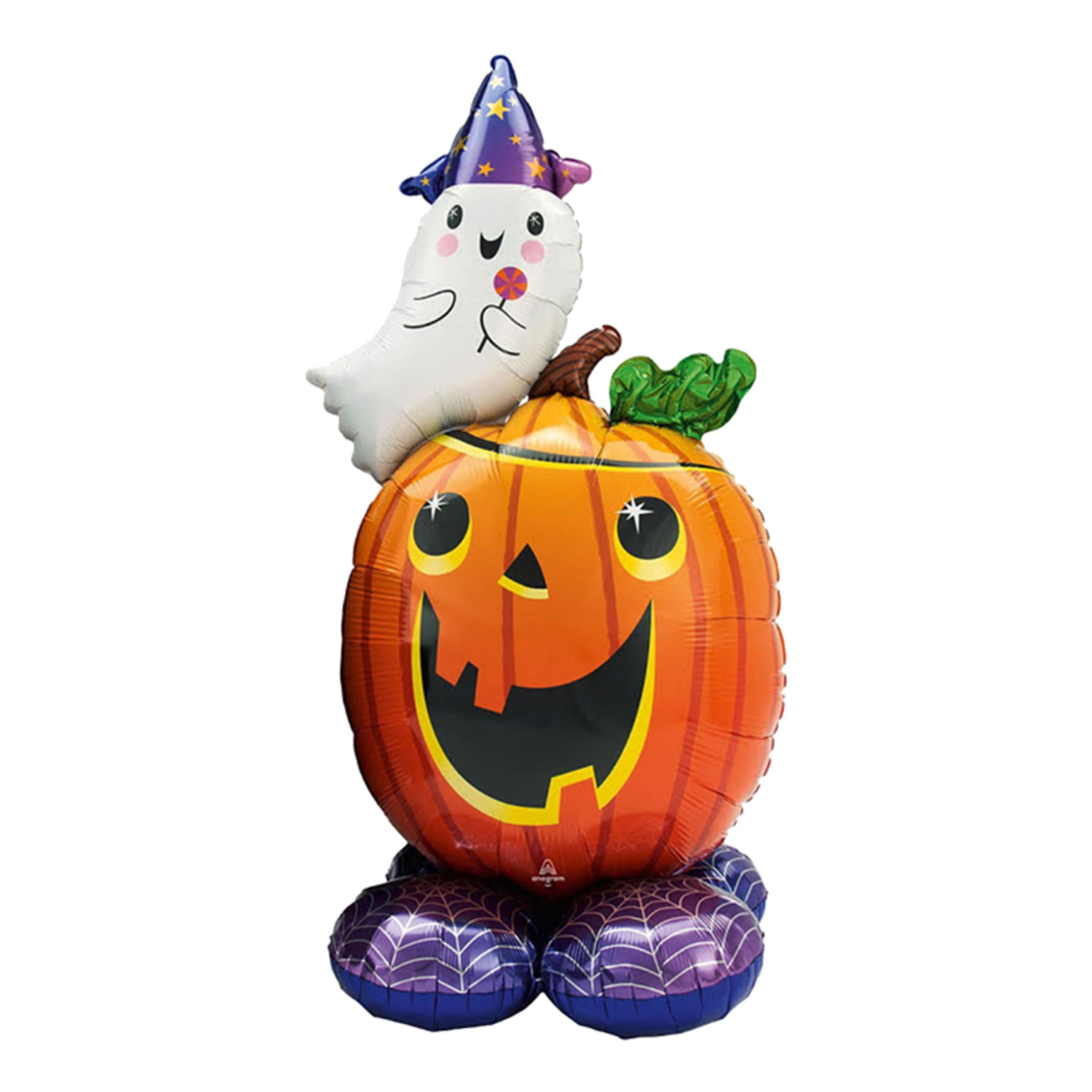 Folieballong Pumpa & Spöke Halloween AirLoonz