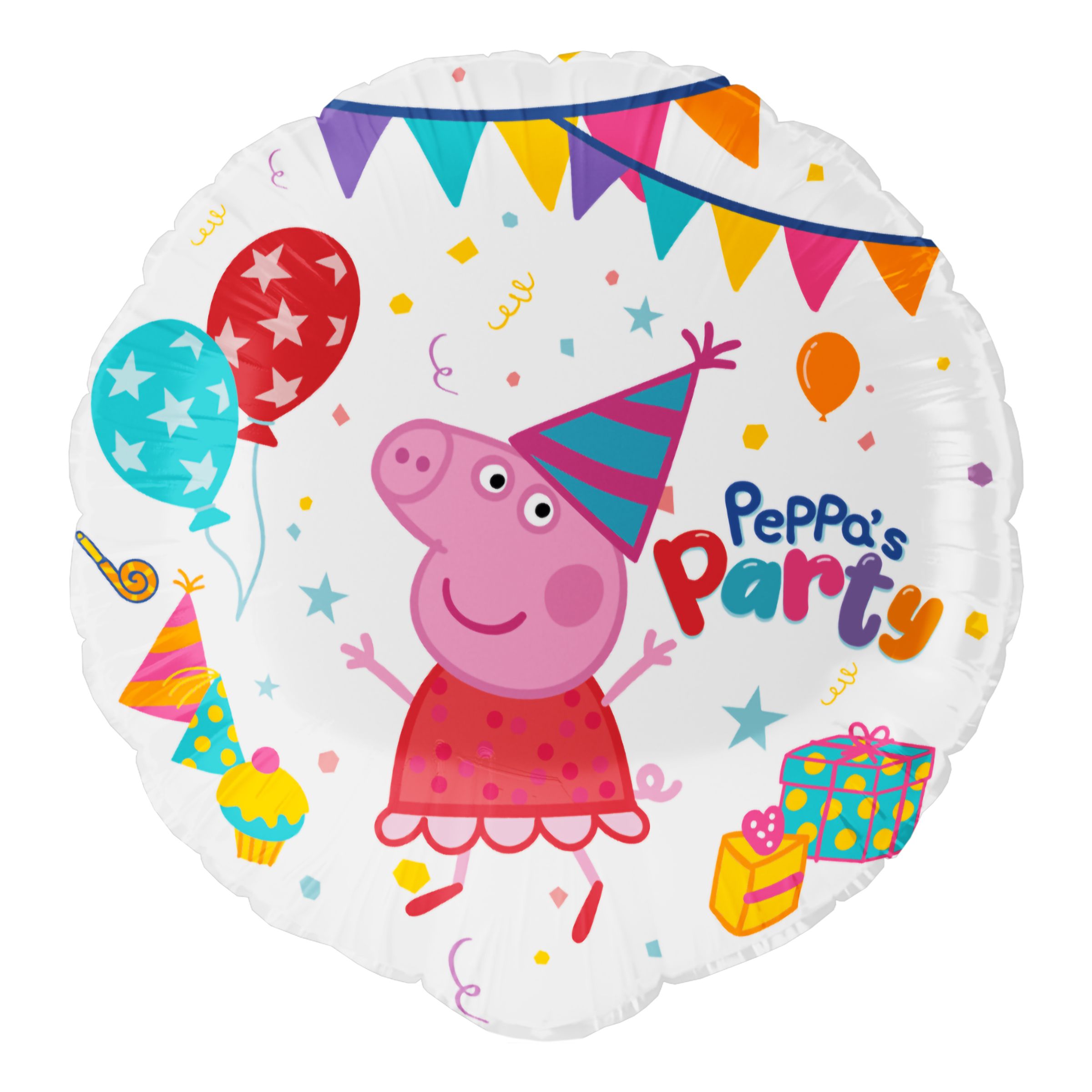 Folieballong Rund Greta Gris&trade; Peppa’s Party | Hem - Festartiklar - Ballonger - Folieballonger | Pryloteket