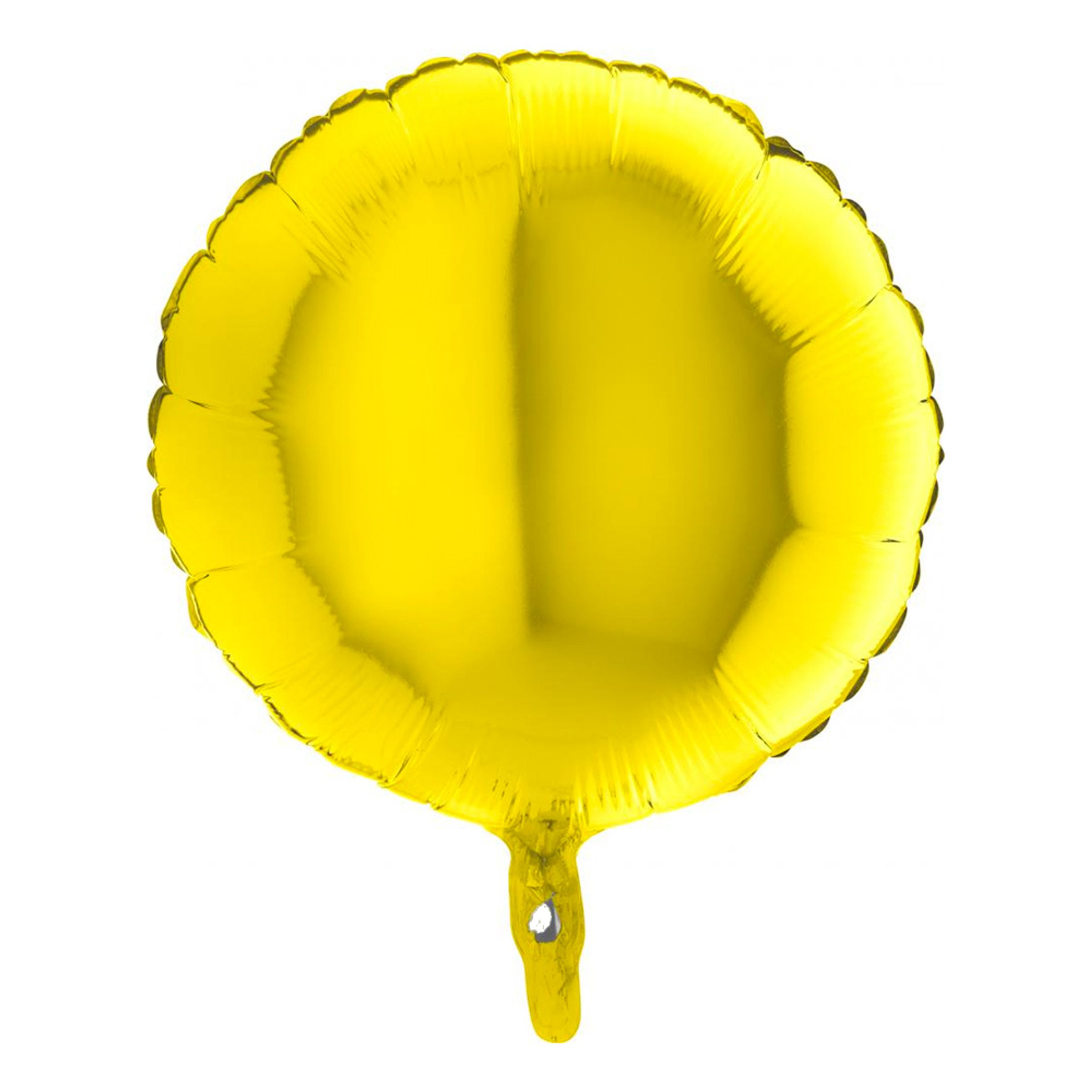 Läs mer om Folieballong Rund Metallic Gul