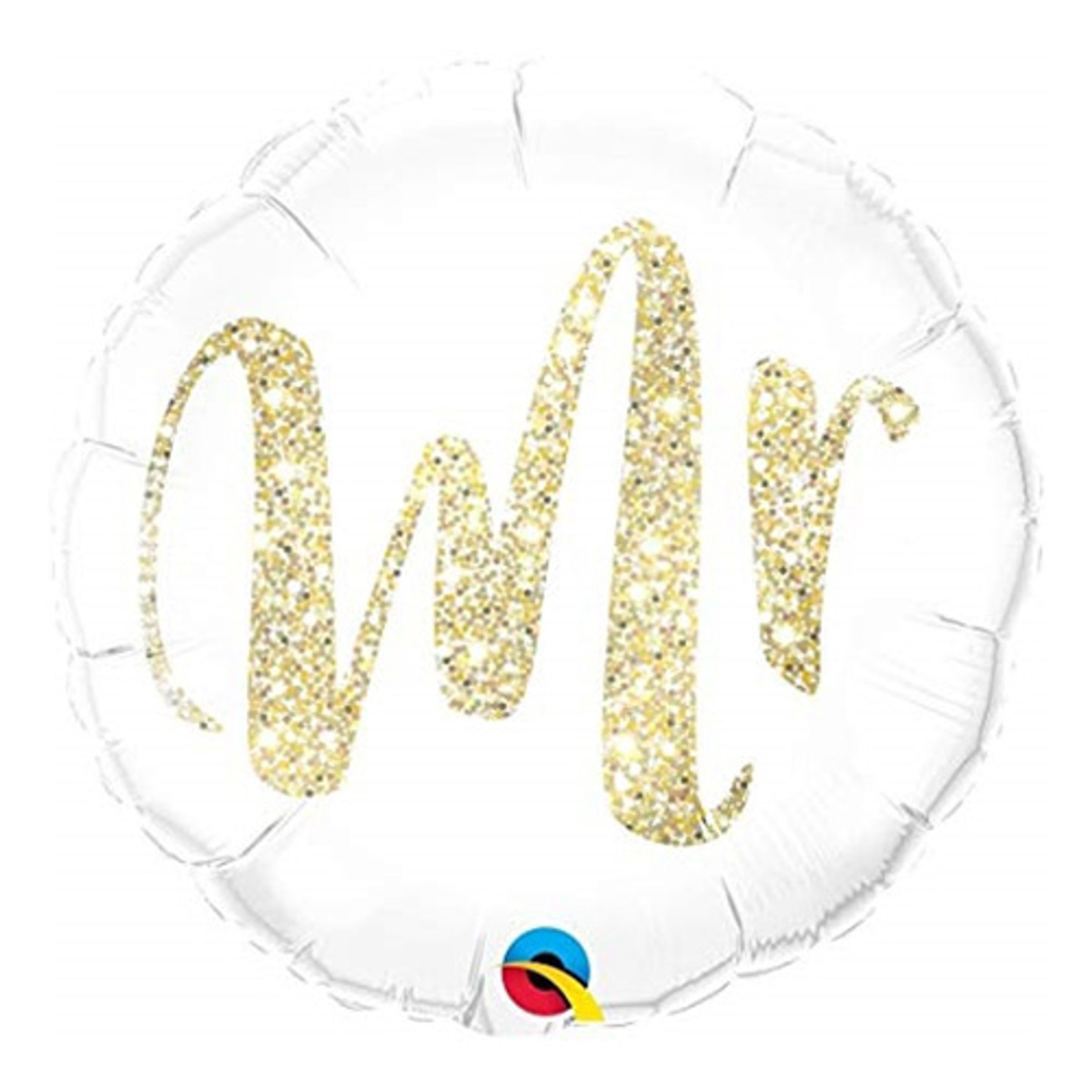 Läs mer om Folieballong Rund Mr Glitter Guld