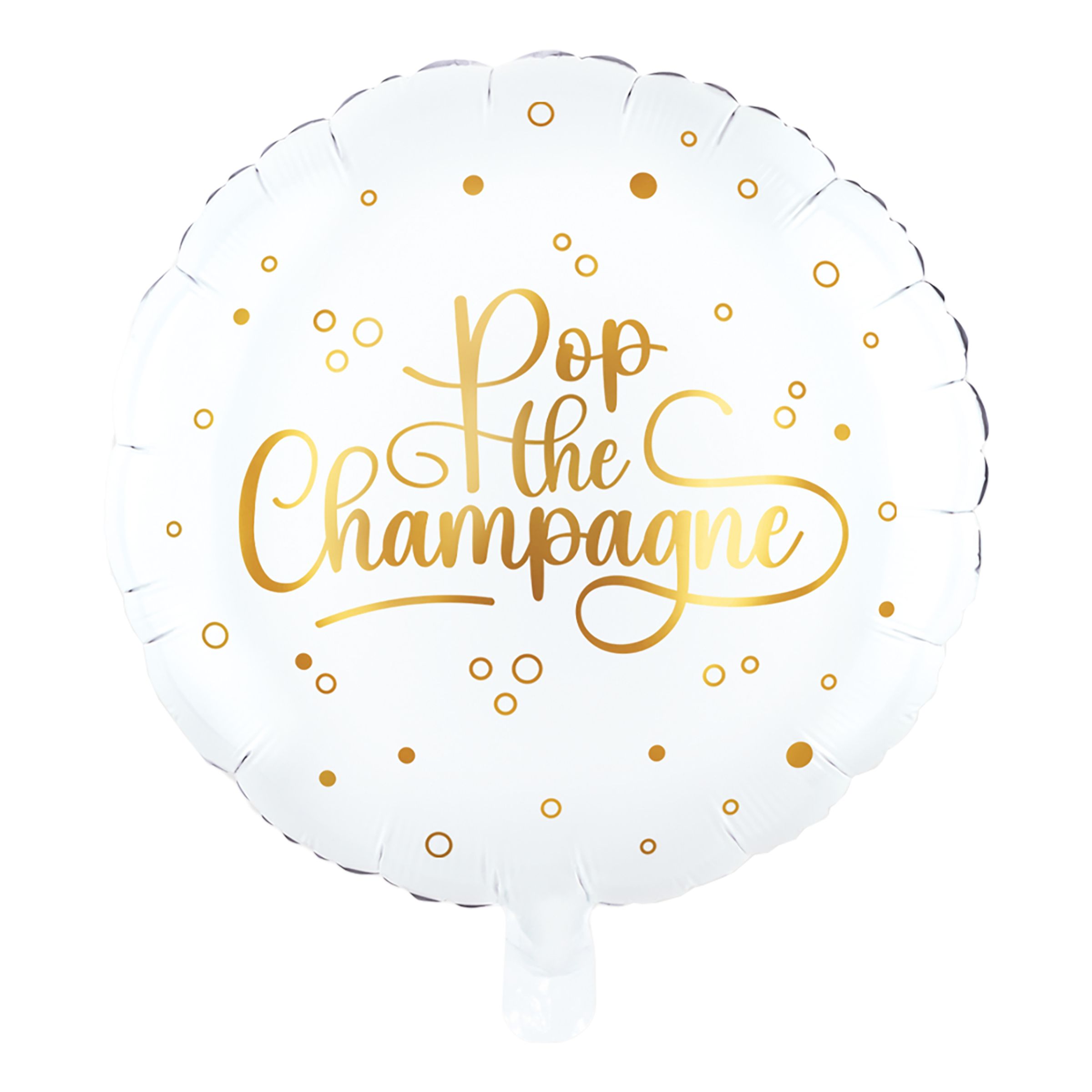 Folieballon Rund Pop the Champagne