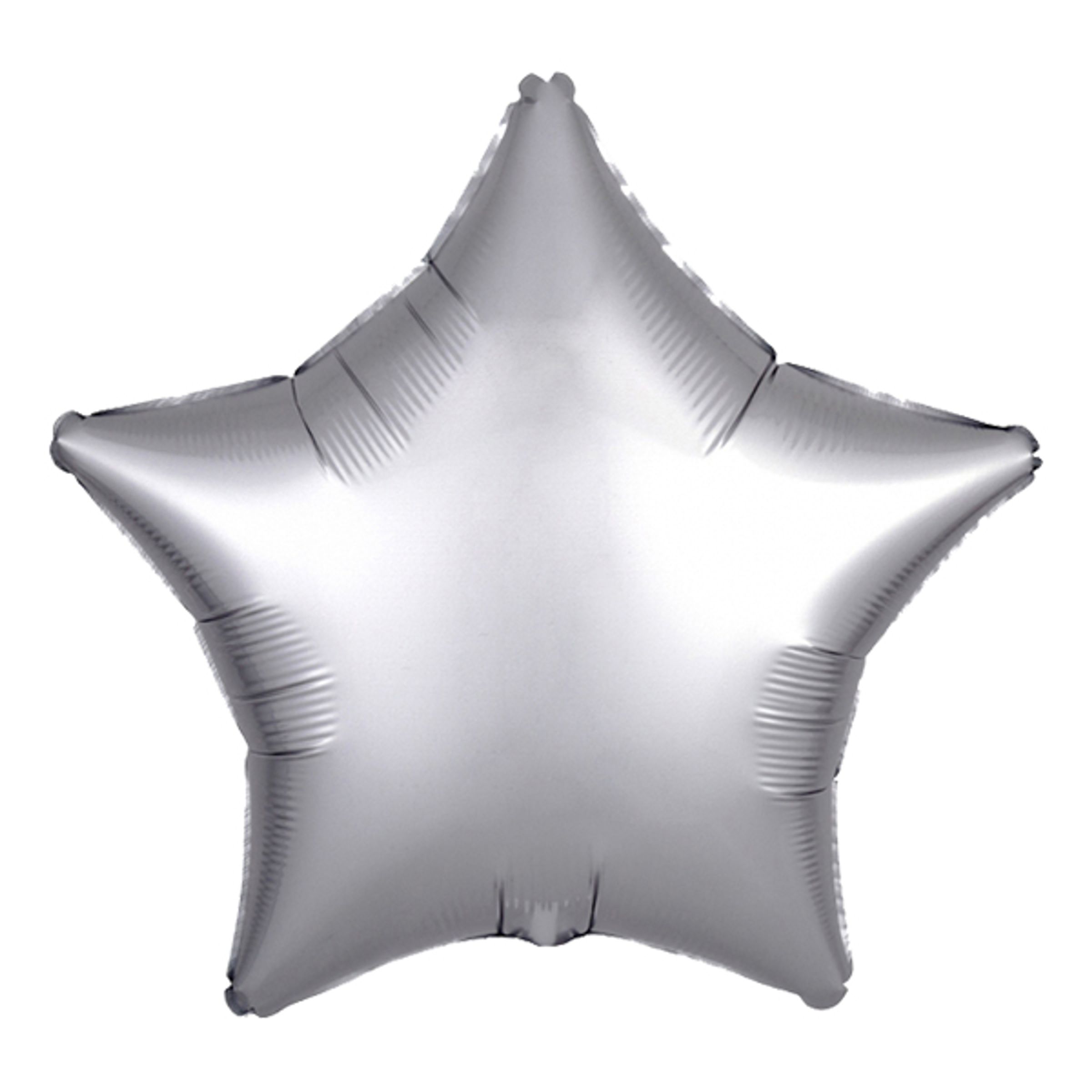 Folieballong Sjärna Satin Platinum