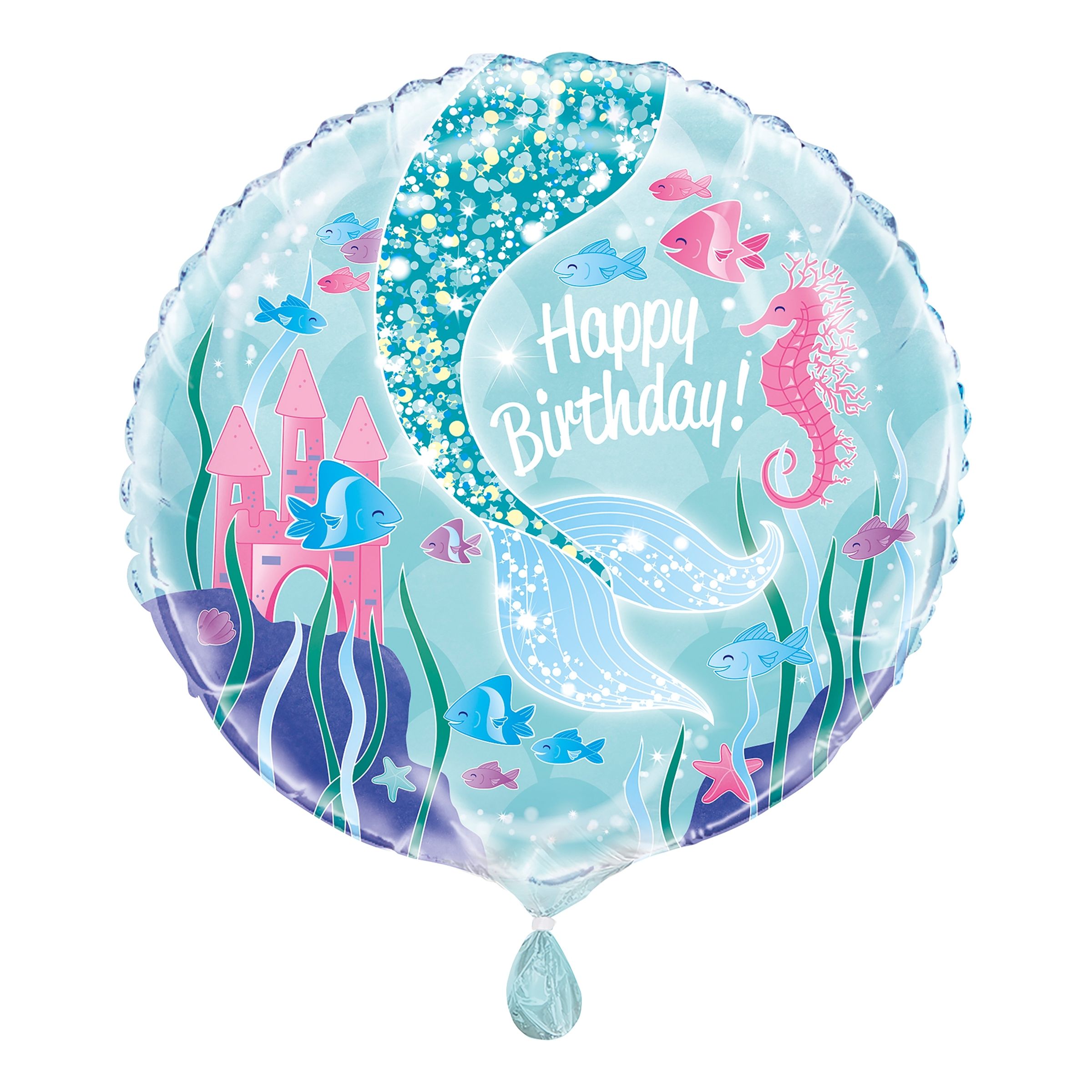 Läs mer om Folieballong Sjöljungfru Happy Birthday