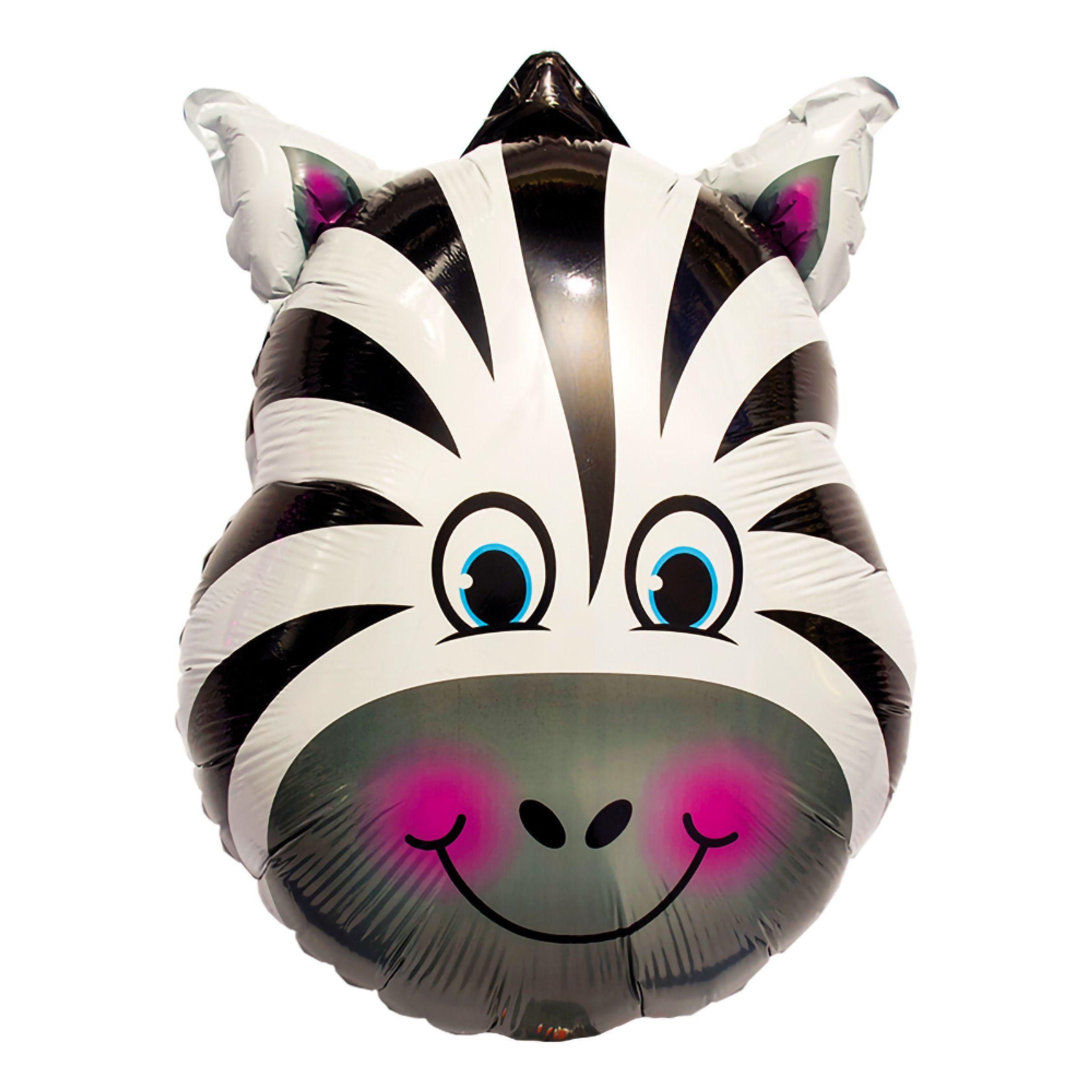 Folieballong Zebra Huvud