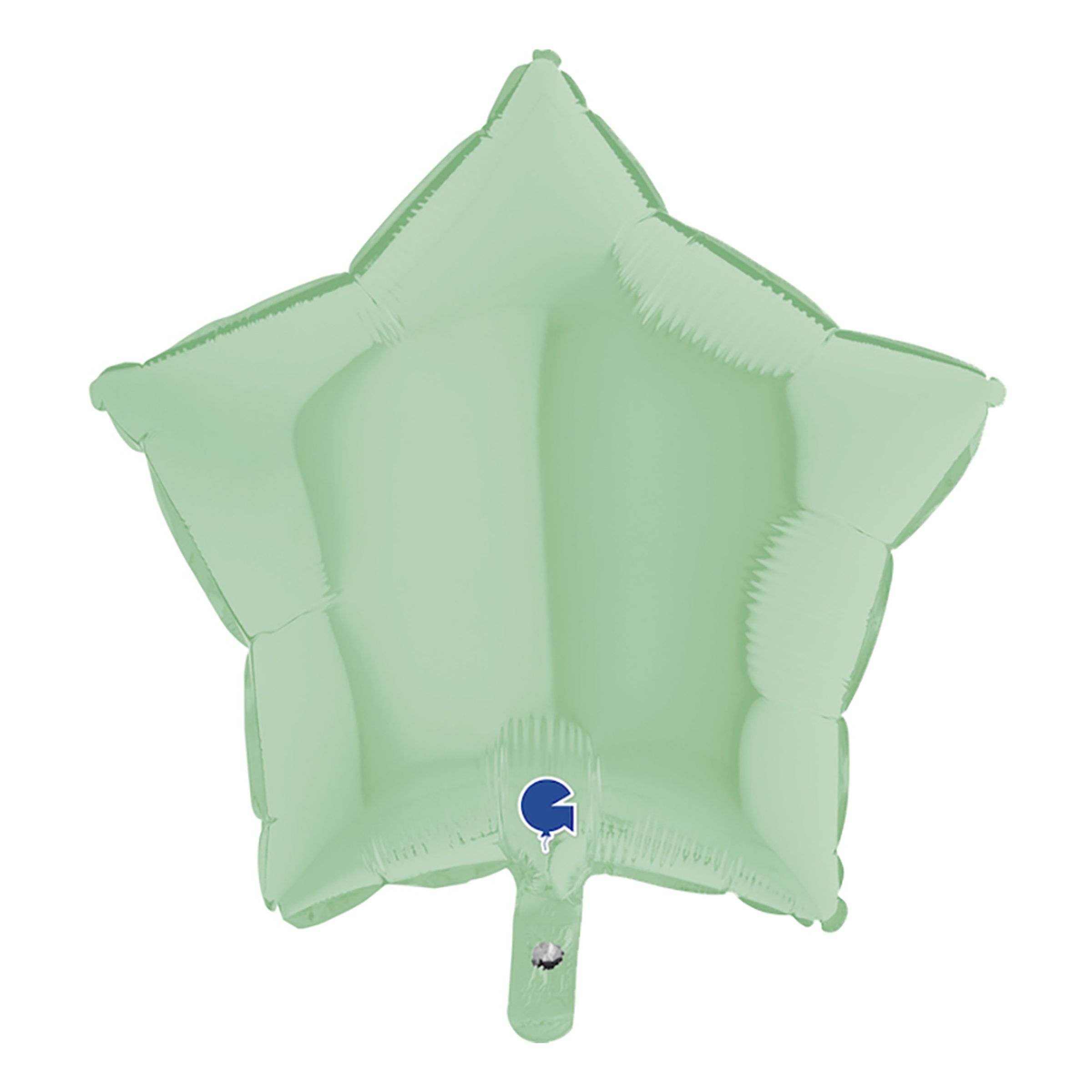 Läs mer om Folieballong Stjärna Pastellgrön Matt - 45 cm
