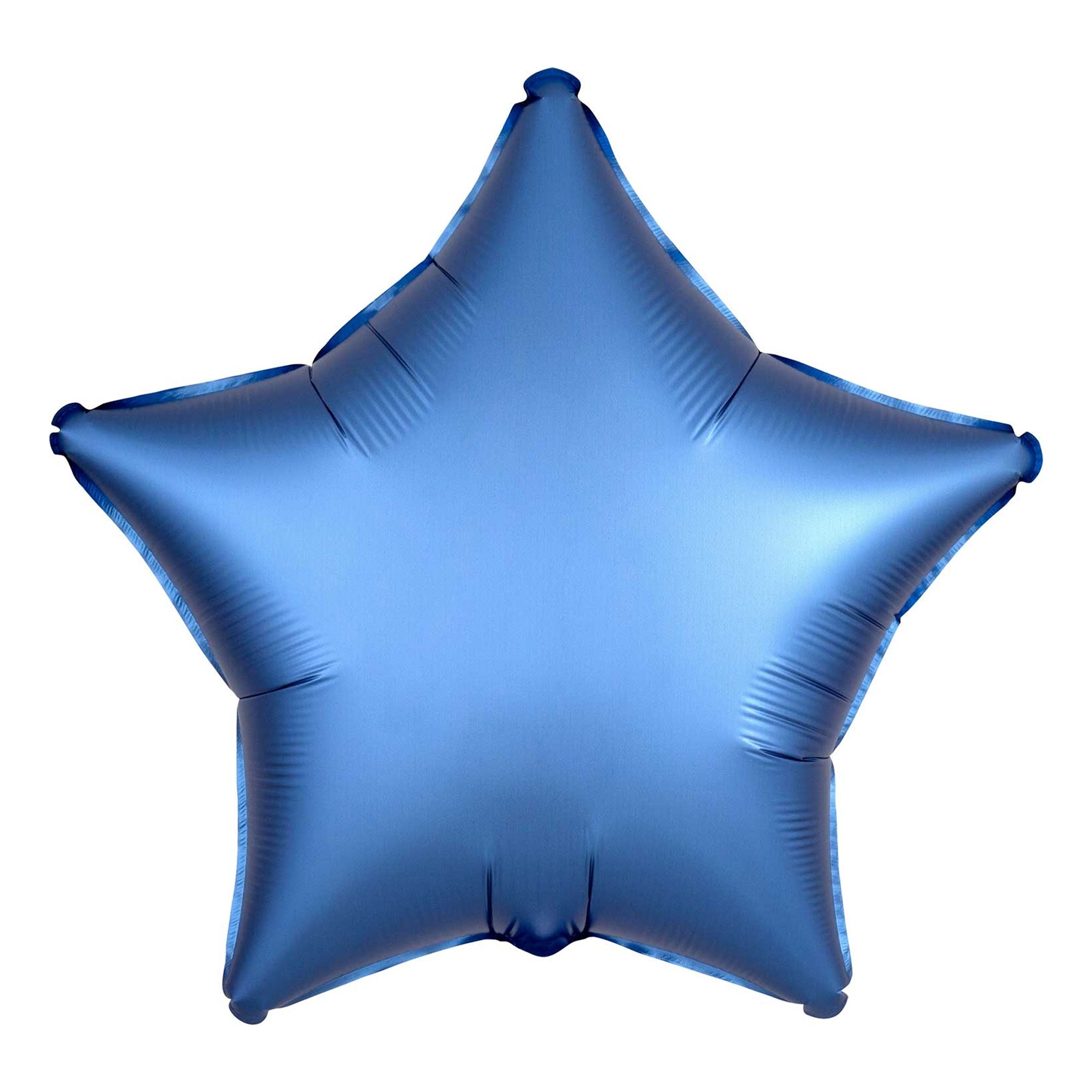 Läs mer om Folieballong Stjärna Satin Azurblå