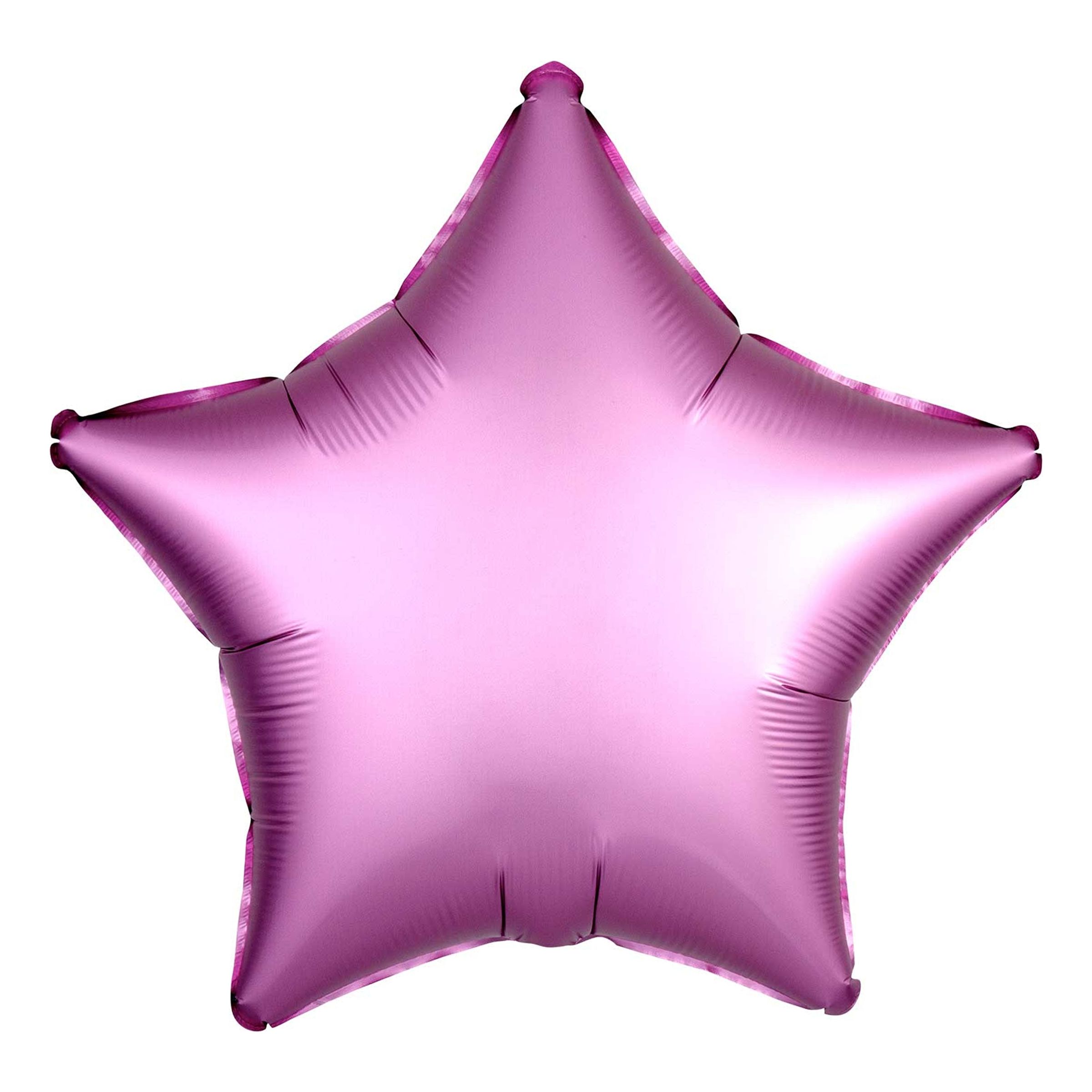 Folieballong Stjärna Satin Rosa