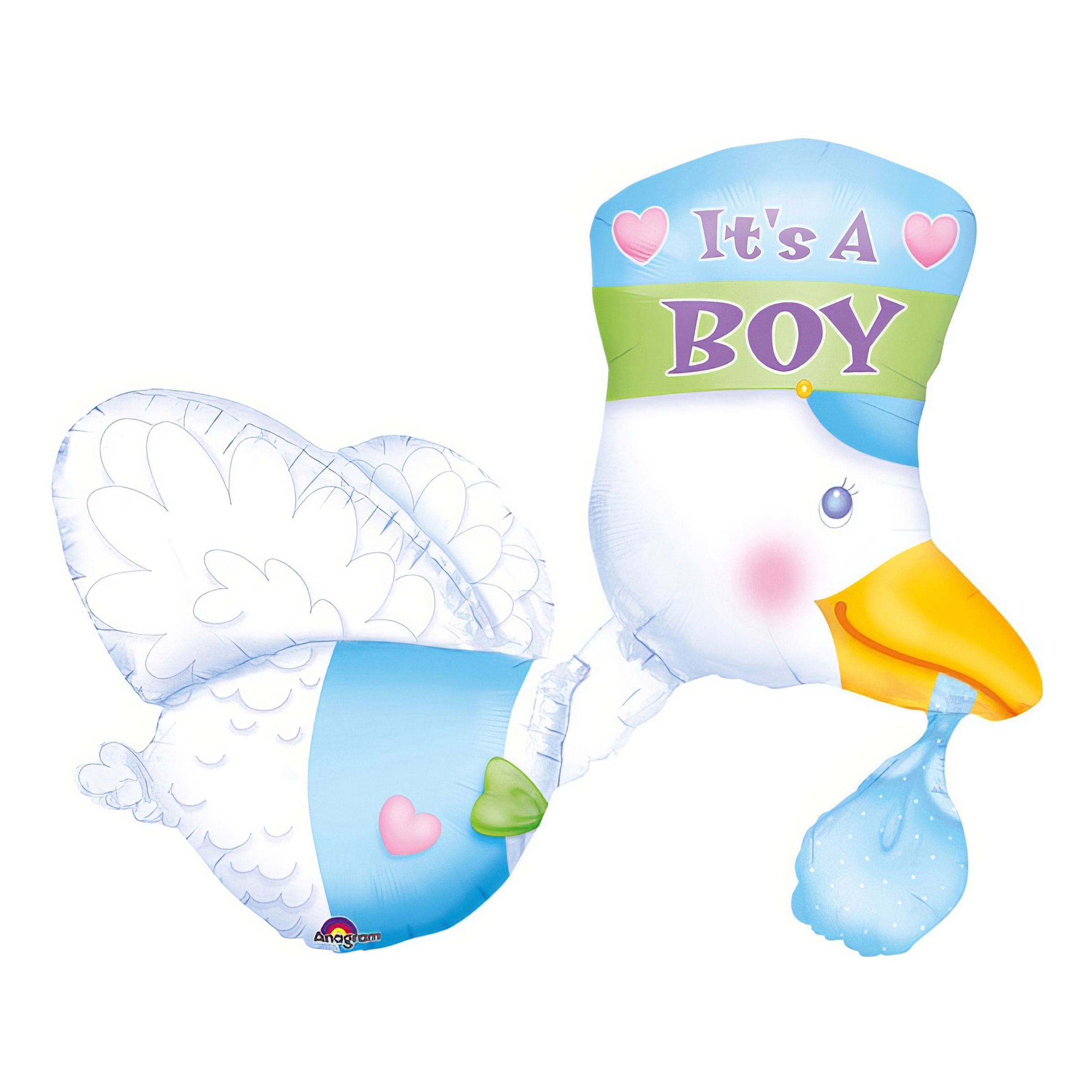 Läs mer om Folieballong Stork Its a Boy