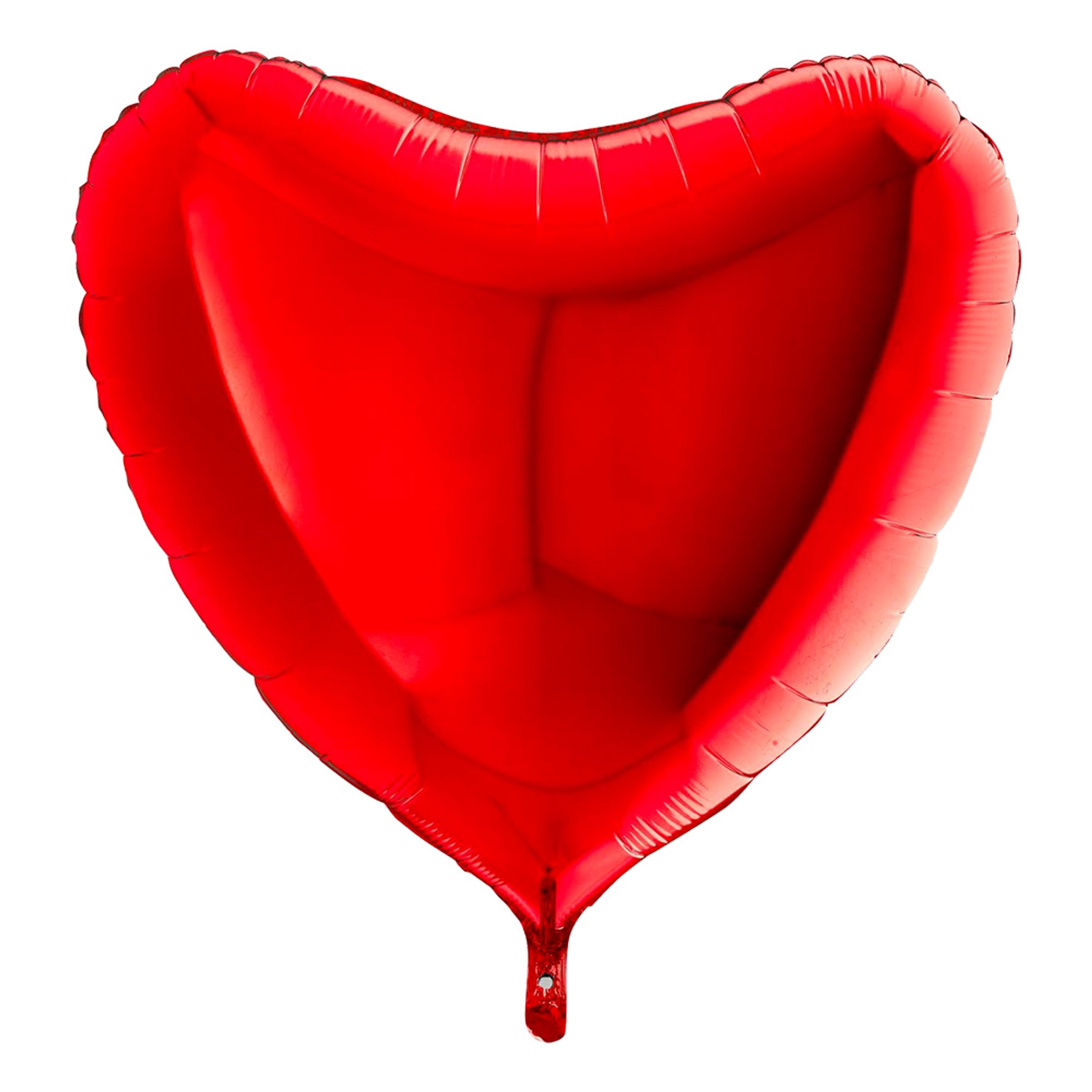 Folieballong Stort Hjärta Röd