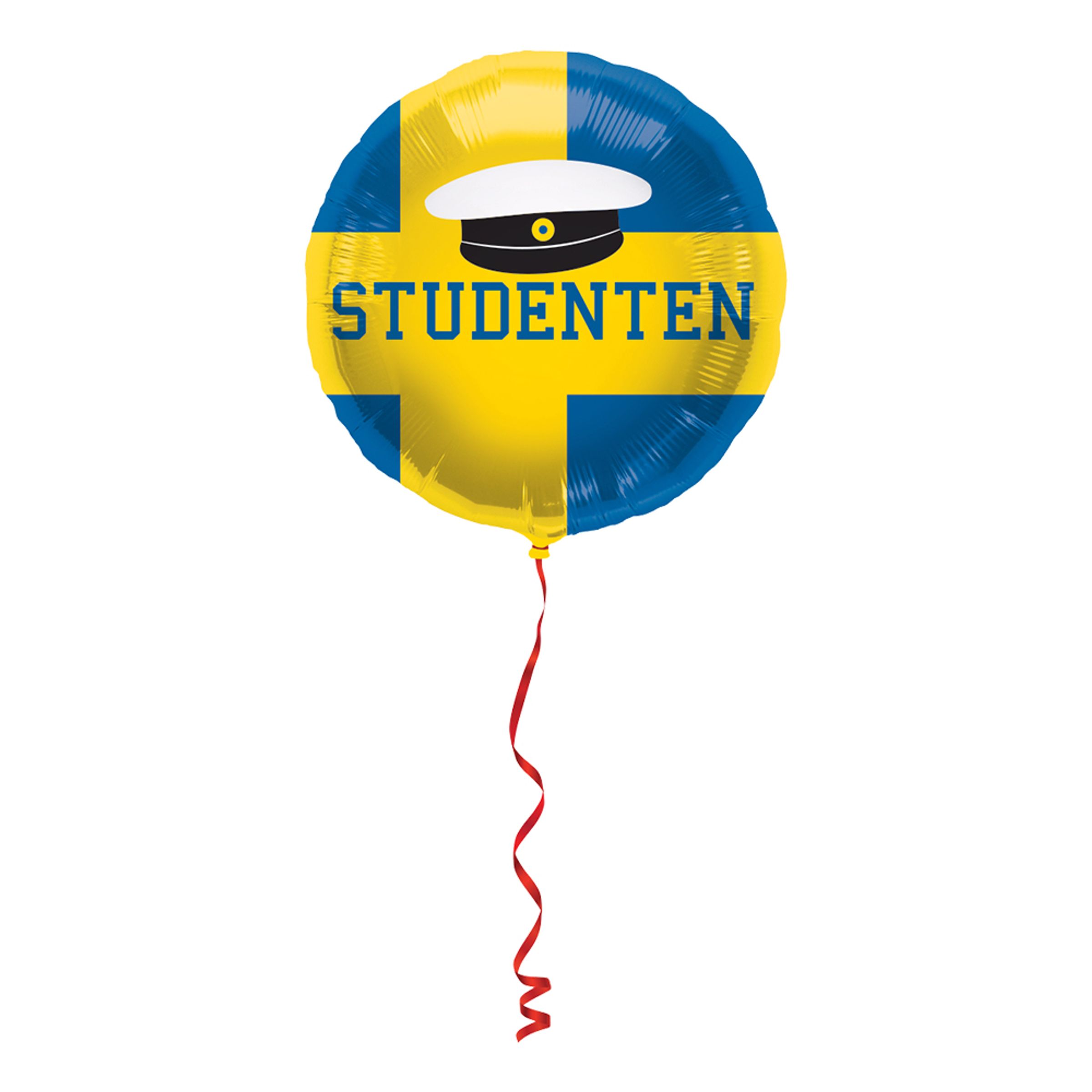 Läs mer om Folieballong Studenten Blå/Gul