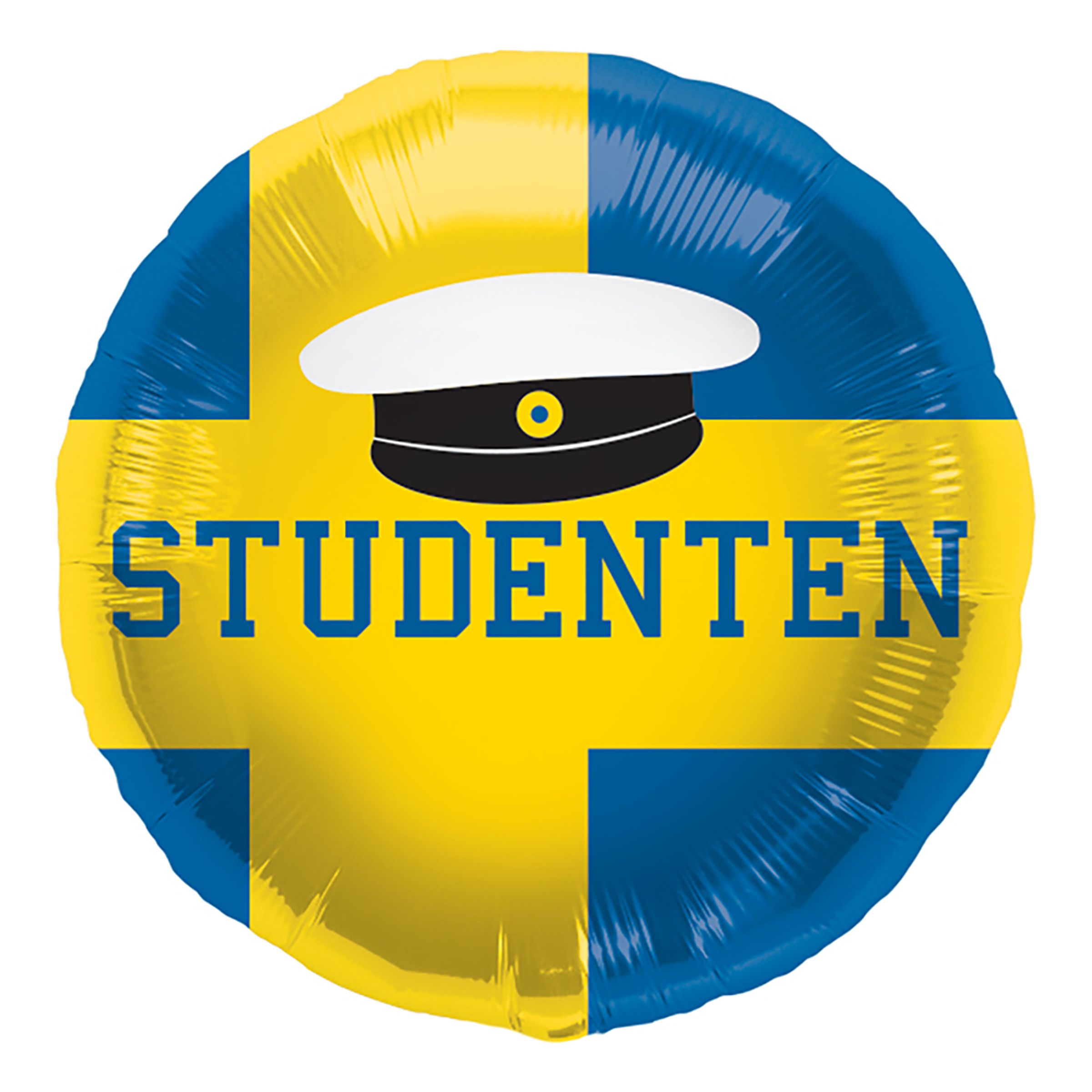 Folieballong Studenten Blå/Gul