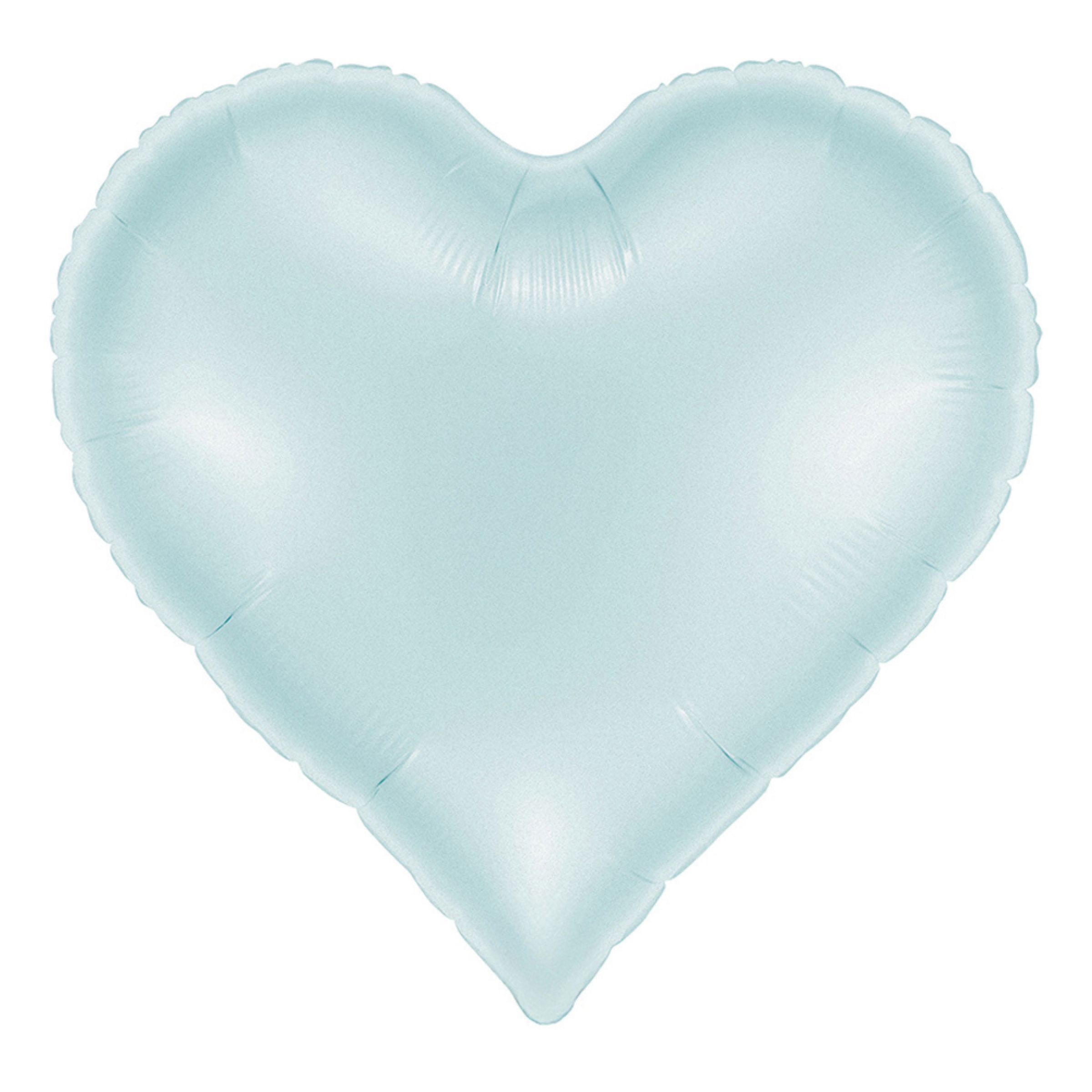 Folieballong Sweetie Heart Satin Pastellblå | Hem - Festartiklar - Ballonger - Folieballonger | Party Outlet