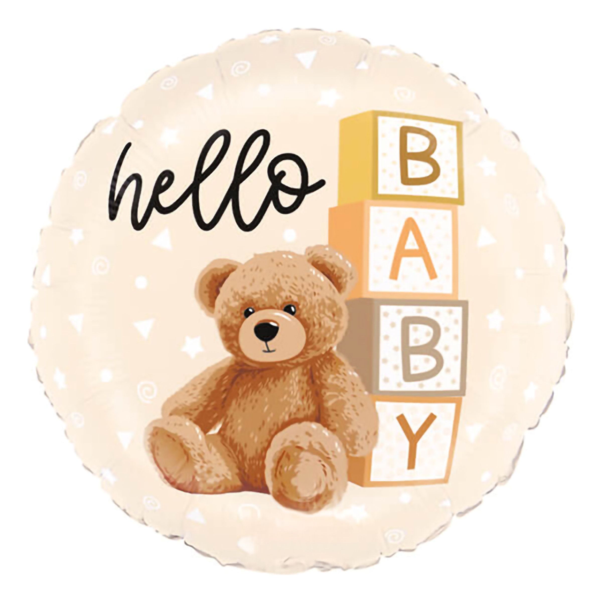 Folieballon Teddybjørn Hello Baby
