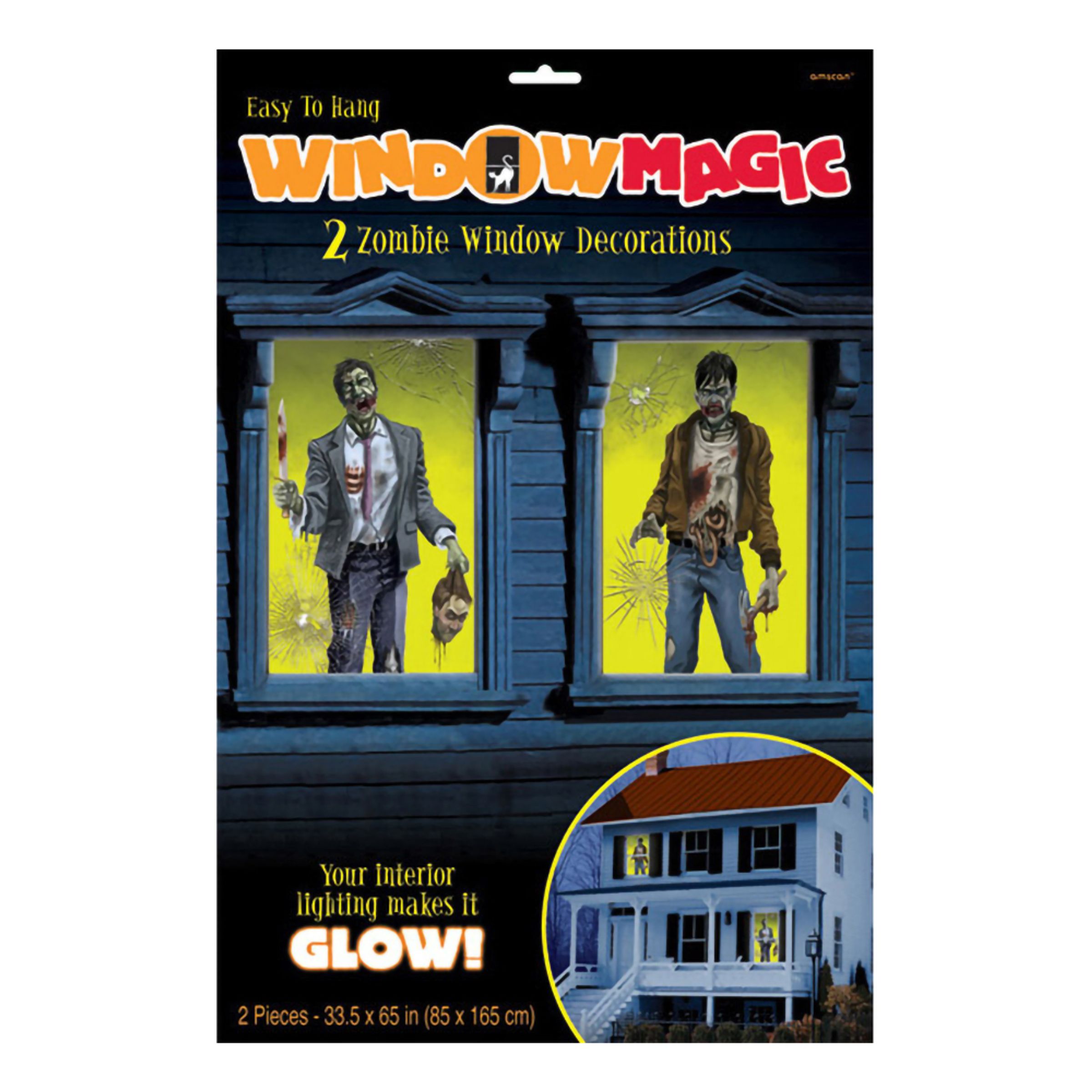 Fönsterdekorationer Zombies - 2-pack | Hem//Teman//Högtider//Halloween//Halloweendekorationer | PartyOutlet