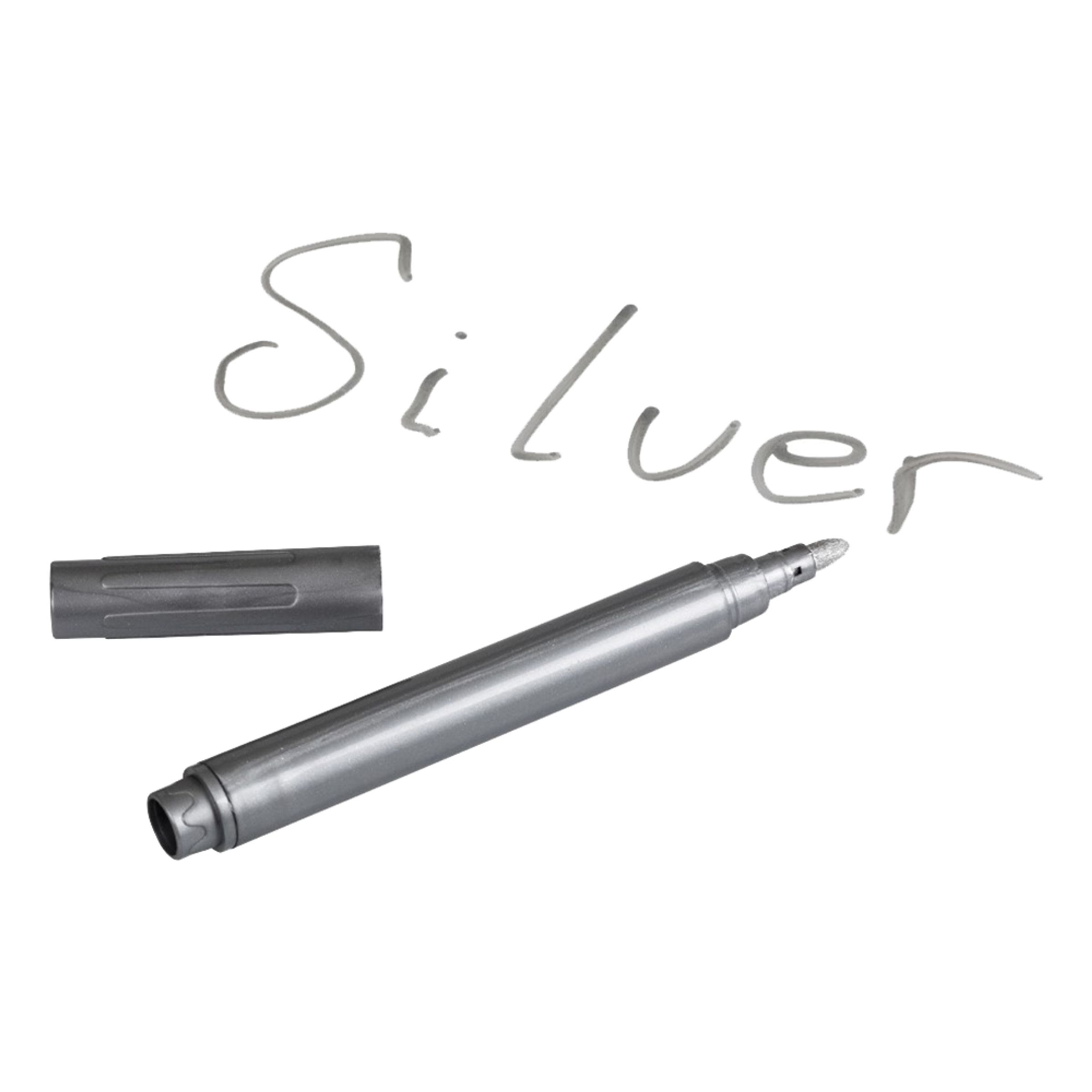 Läs mer om Fönsterpennor Silver - 2-pack