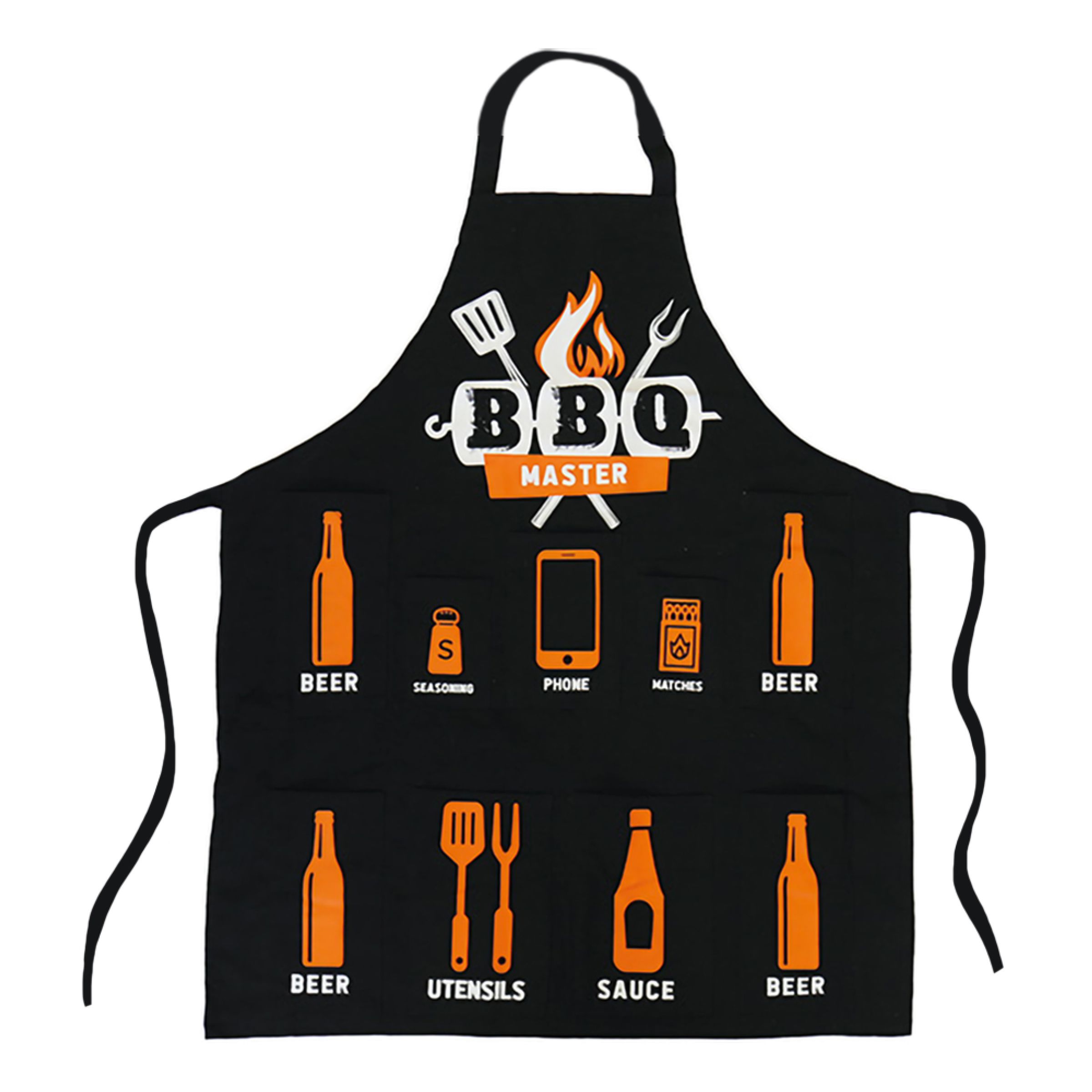 Förkläde BBQ Master med Fickor - One size | Hem - Roliga Prylar - Kläder - Förkläden | Pryloteket
