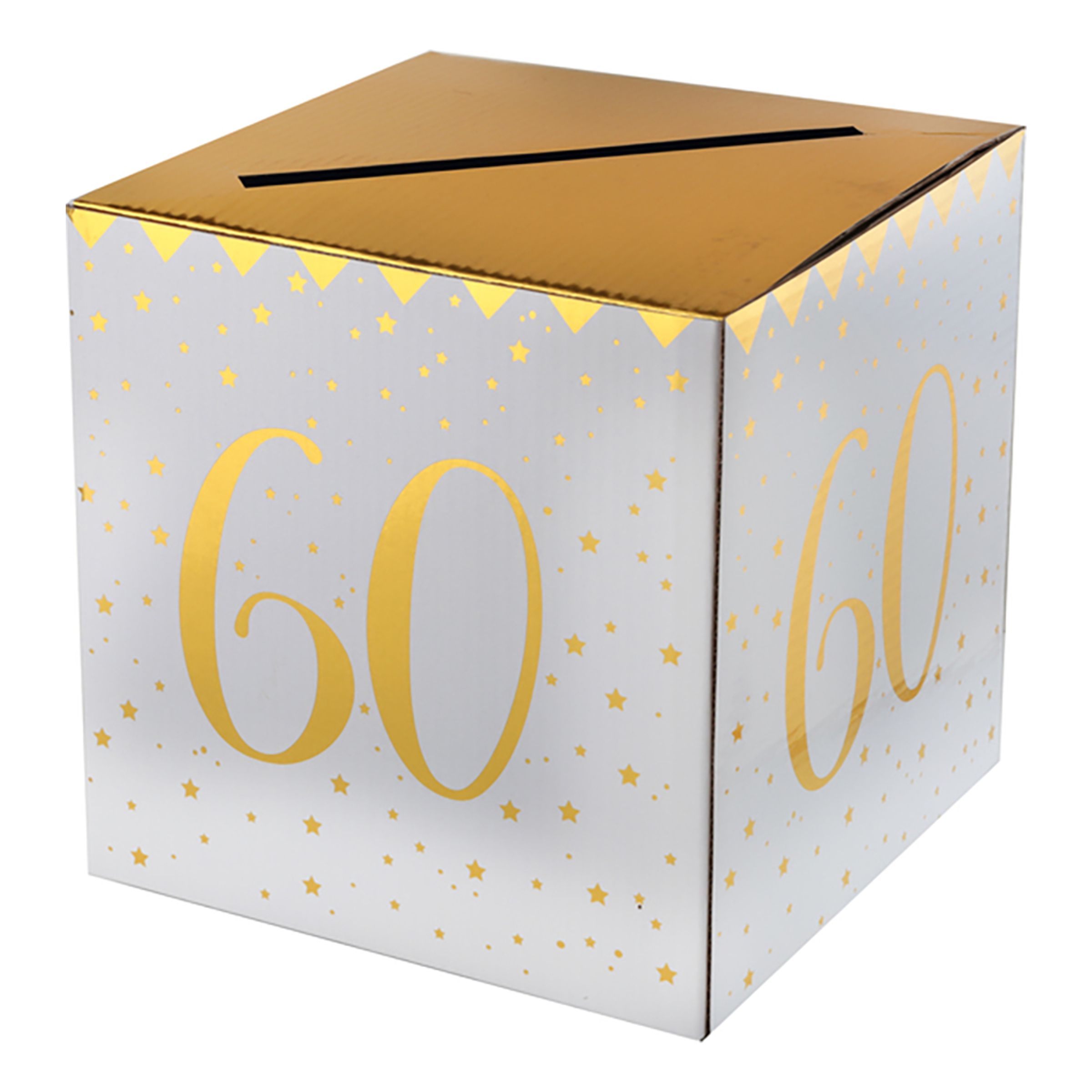 Läs mer om Presentbox Siffra med sedelfack Guld - Siffra 60