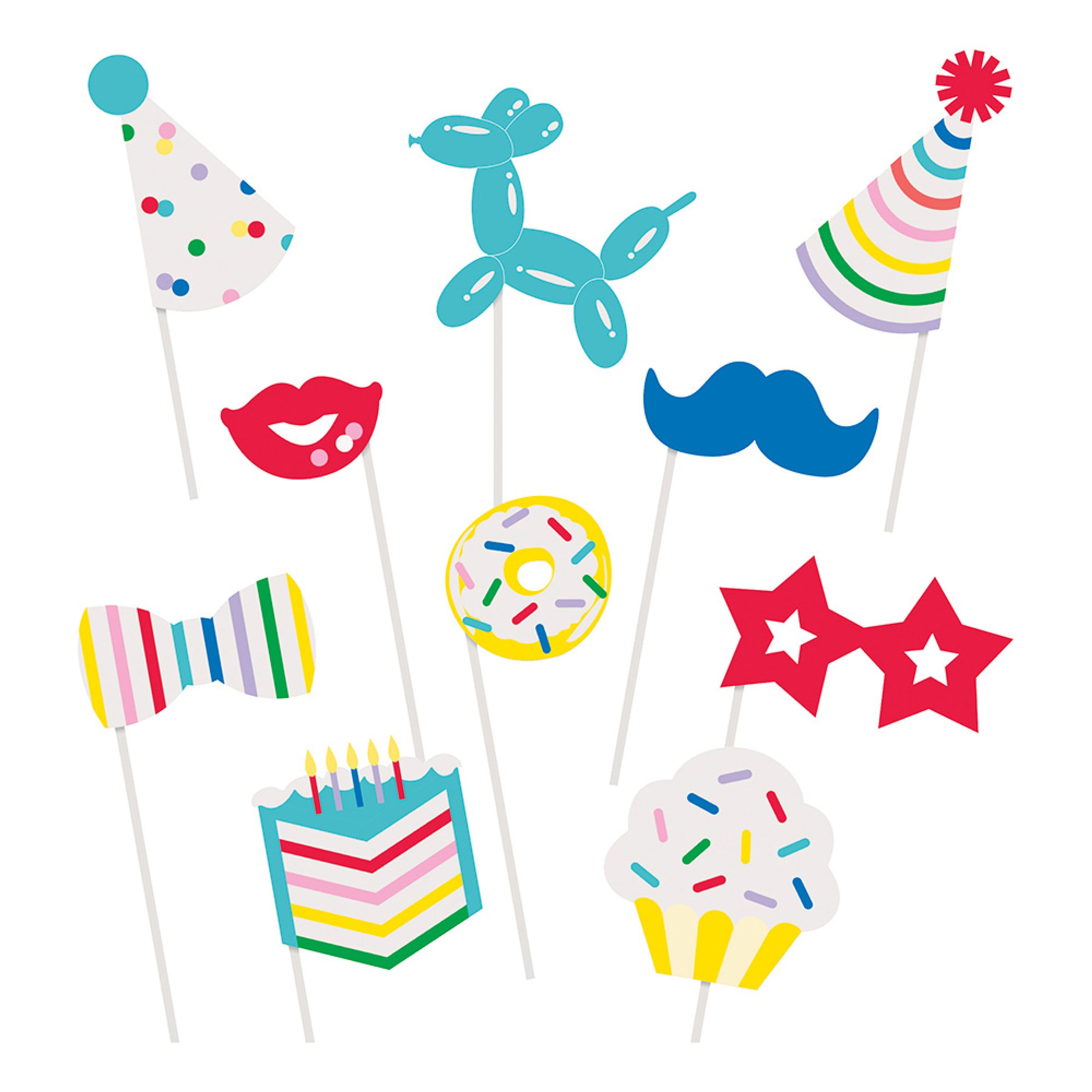 Fotoprops Kalas - 10-pack | Hem - Teman - Högtider - Födelsedagsfest | Pryloteket