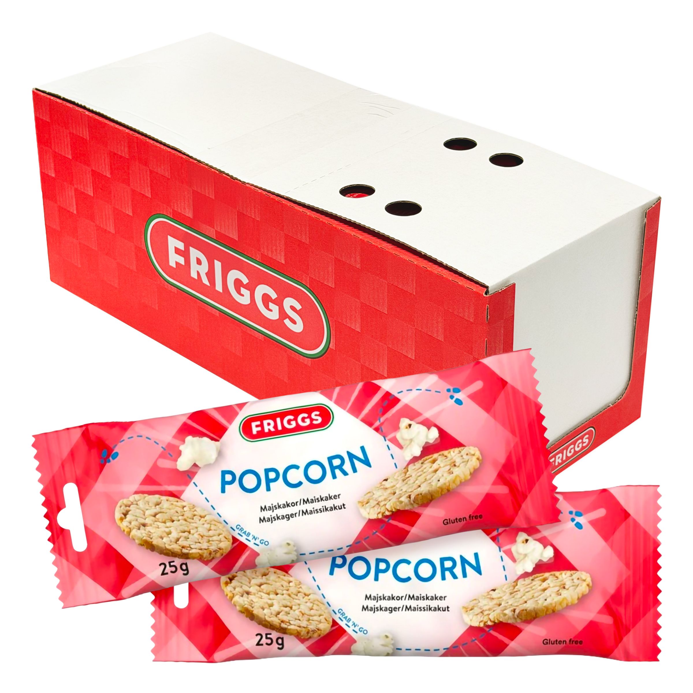 Friggs Snackpack Popcorn Storpack - 26 x 25 g | Hem - Godis & Läsk - Skafferi - Mellanmål & Snacks | Maskeradspecialisten