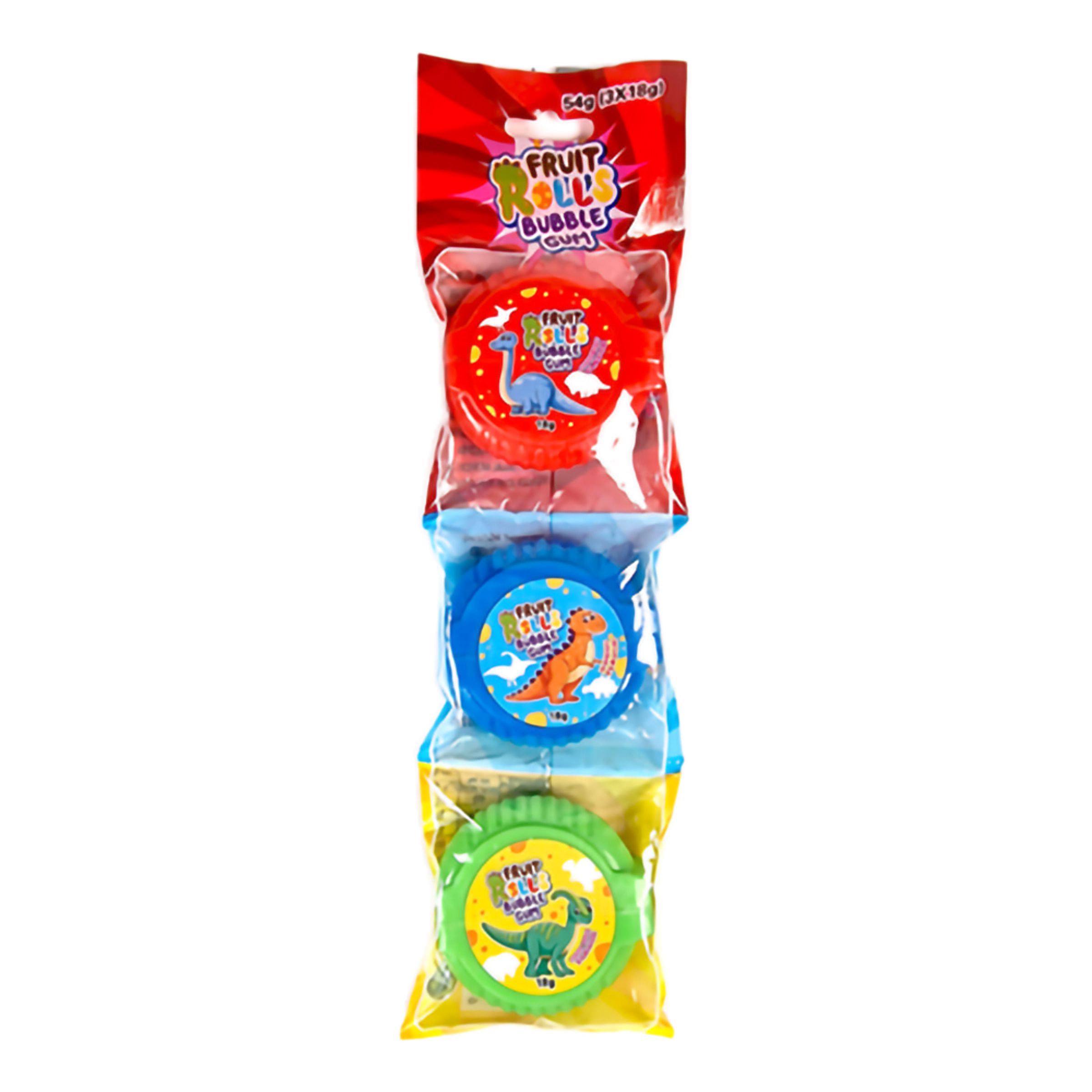 Fruit Rolls Bubble Gum Storpack - 3-pack