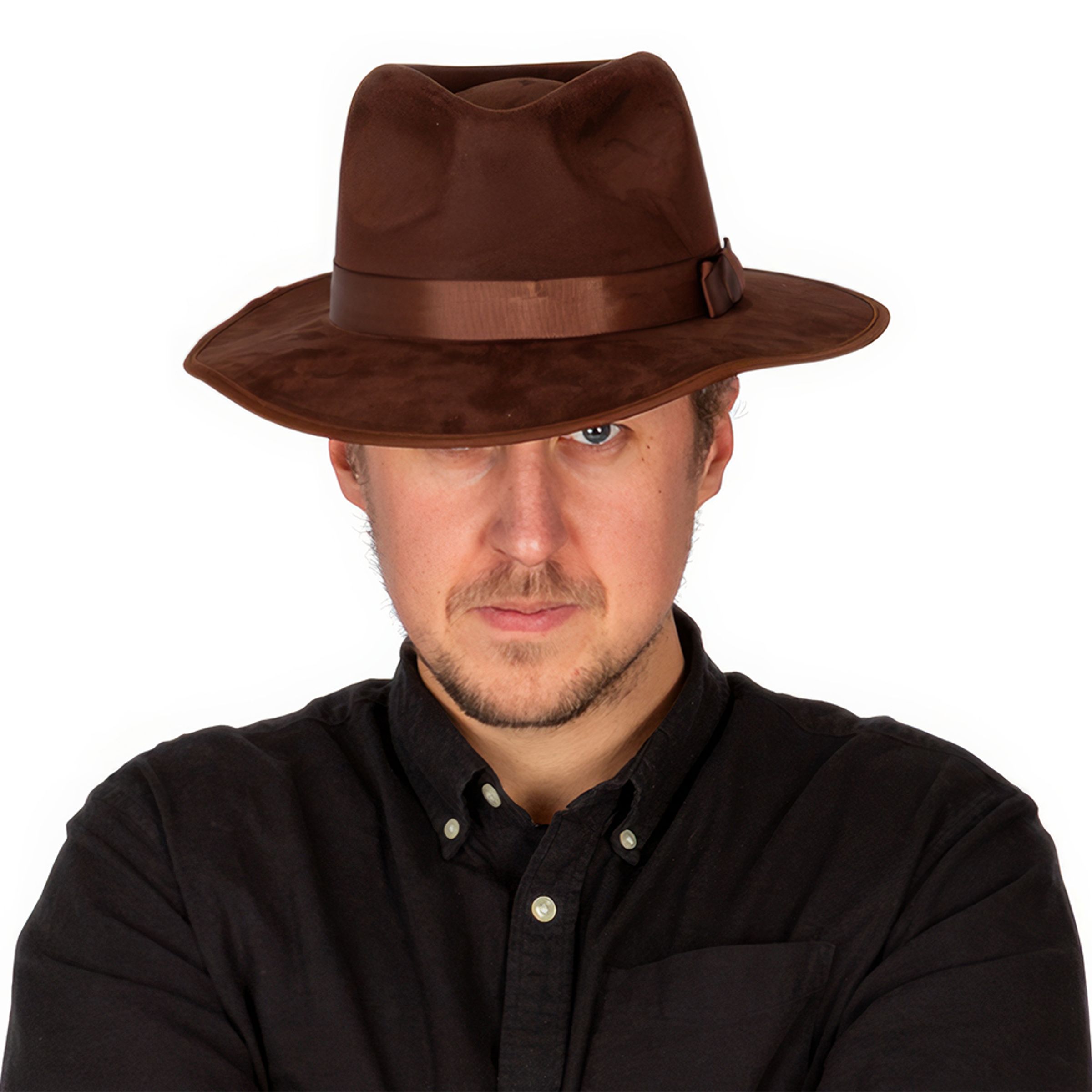 Gangsterhatt Brun - One size | Hem//Maskerad//Hattar//Vuxenhattar | PartyOutlet