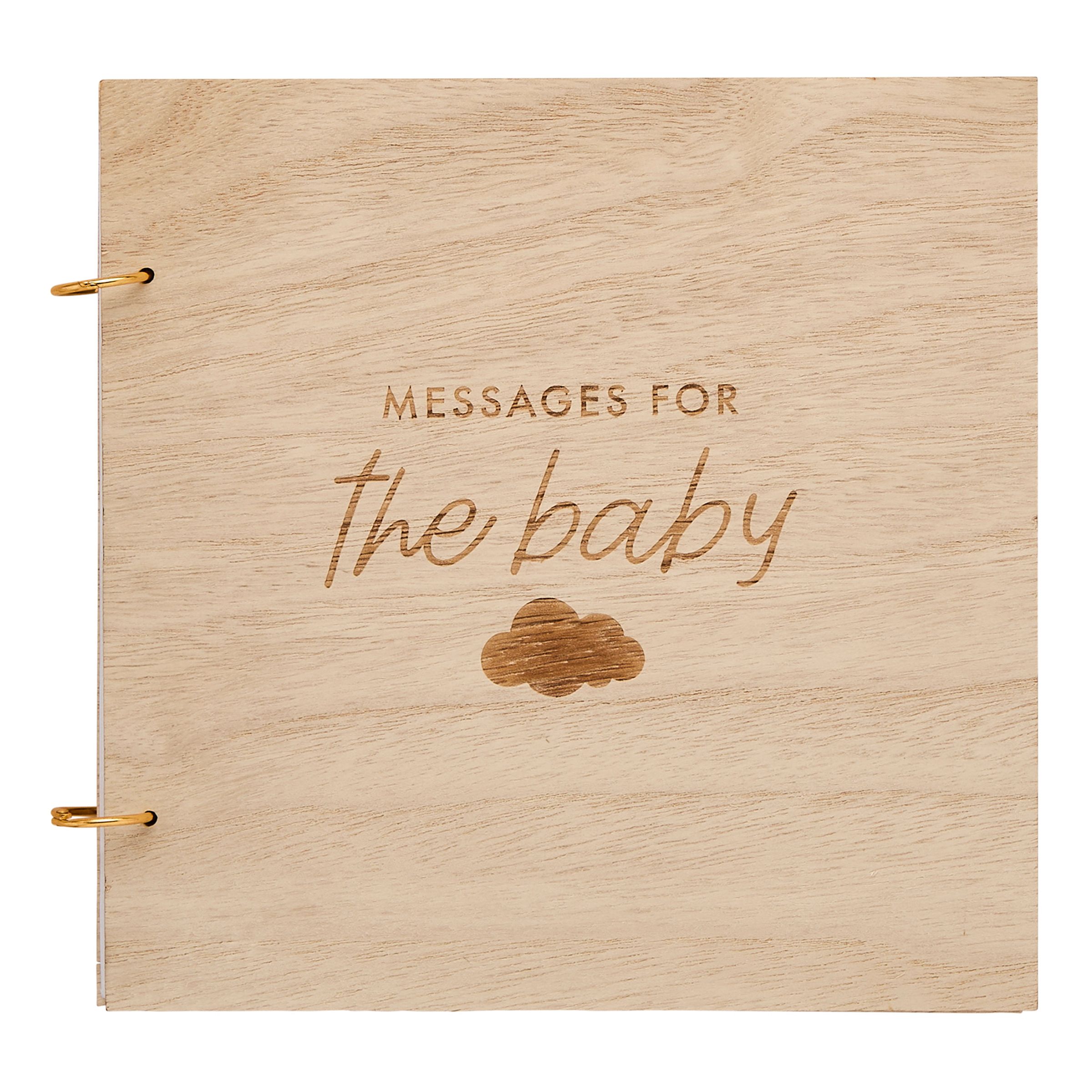 Gästbok i Trä Hello Little One | Hem - Teman - Högtider - Baby Shower | Pryloteket