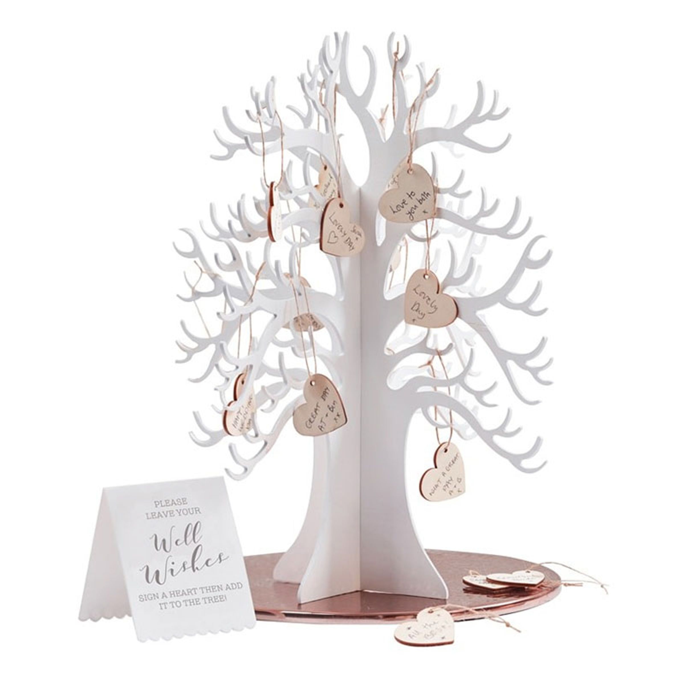 Läs mer om Gästbok Träd med Hjärtan Bröllop