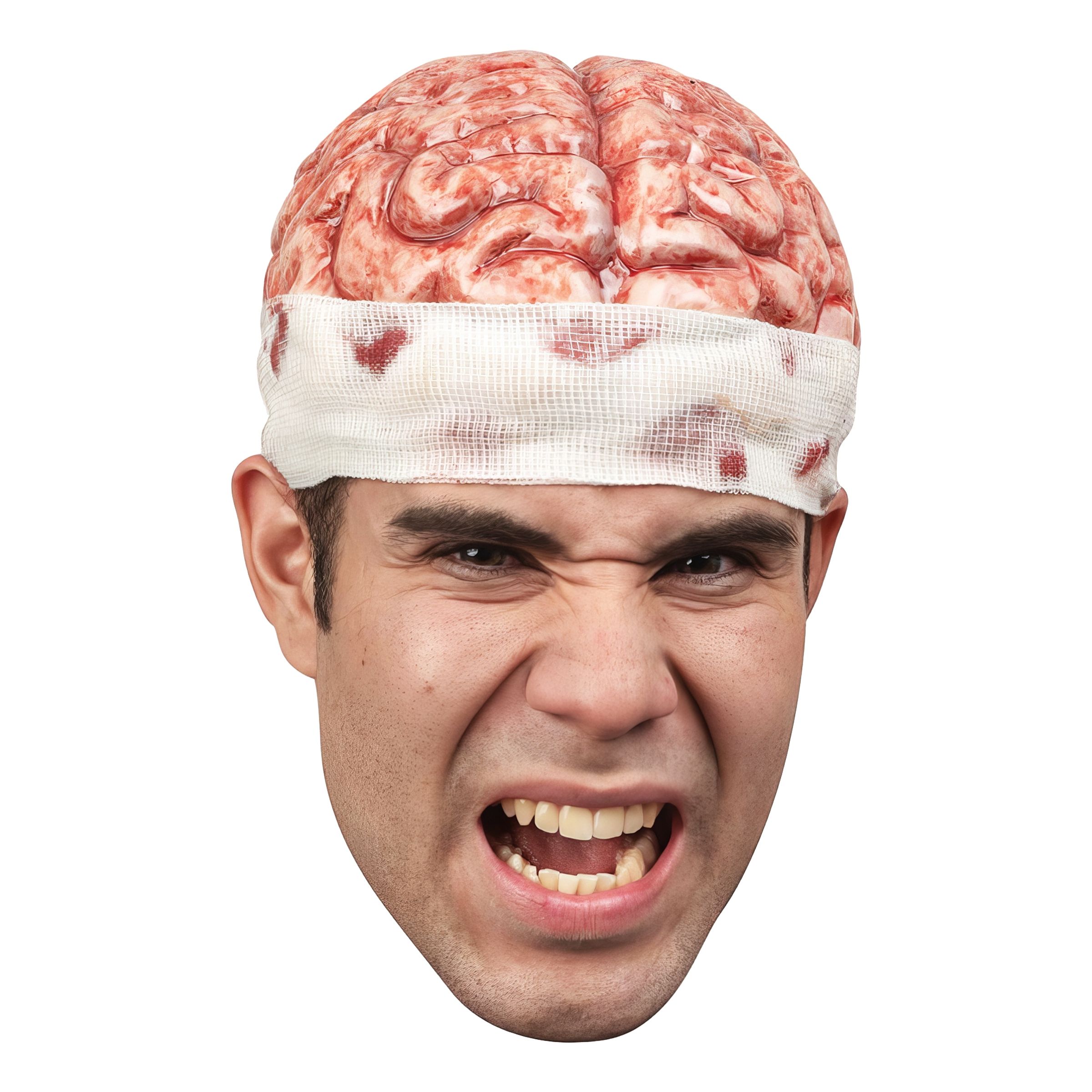 Läs mer om Ghoulish Brain Cap Mask