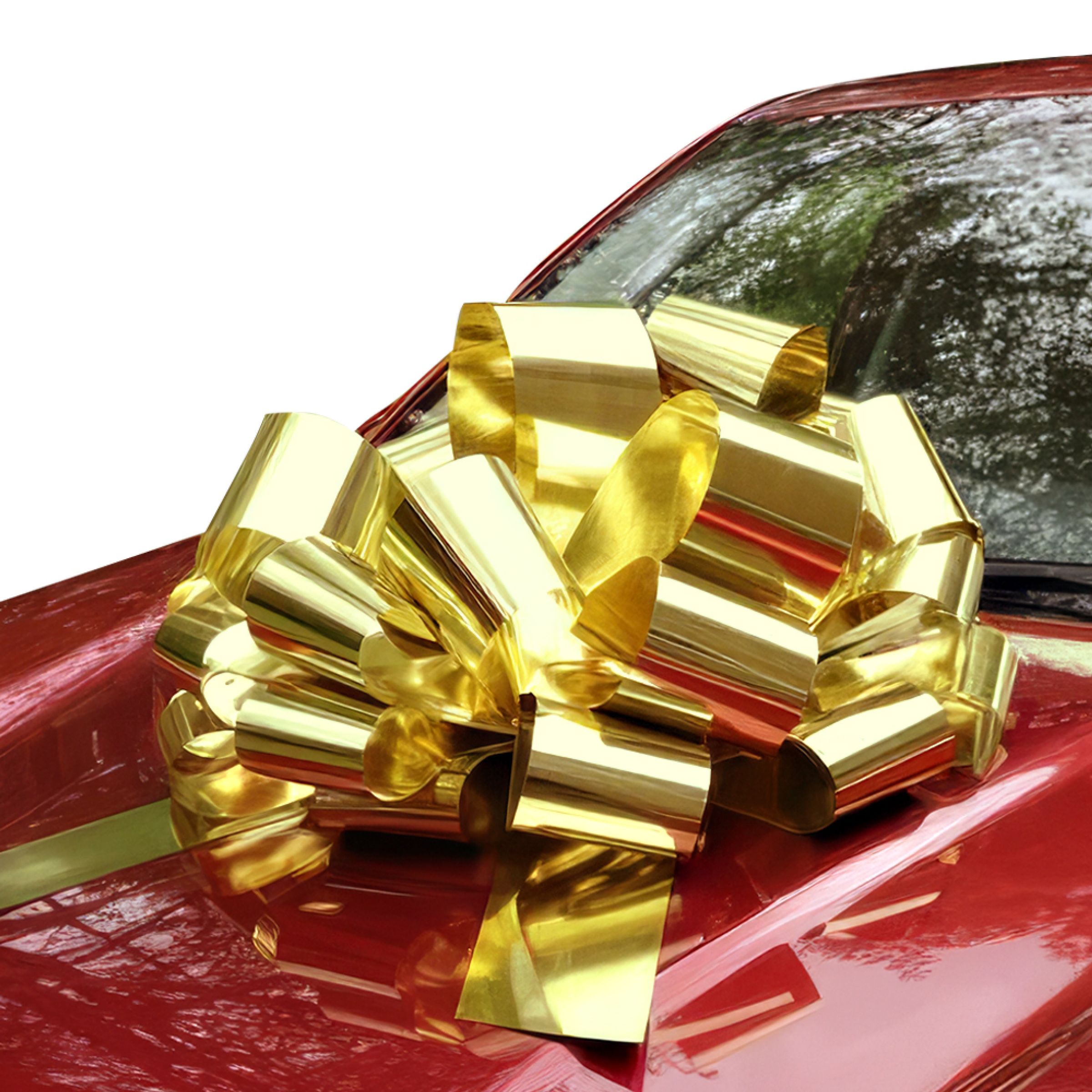 Gigantisk Presentrosett Guld Metallic | Hem - Festartiklar - Presentinslagning | Pryloteket