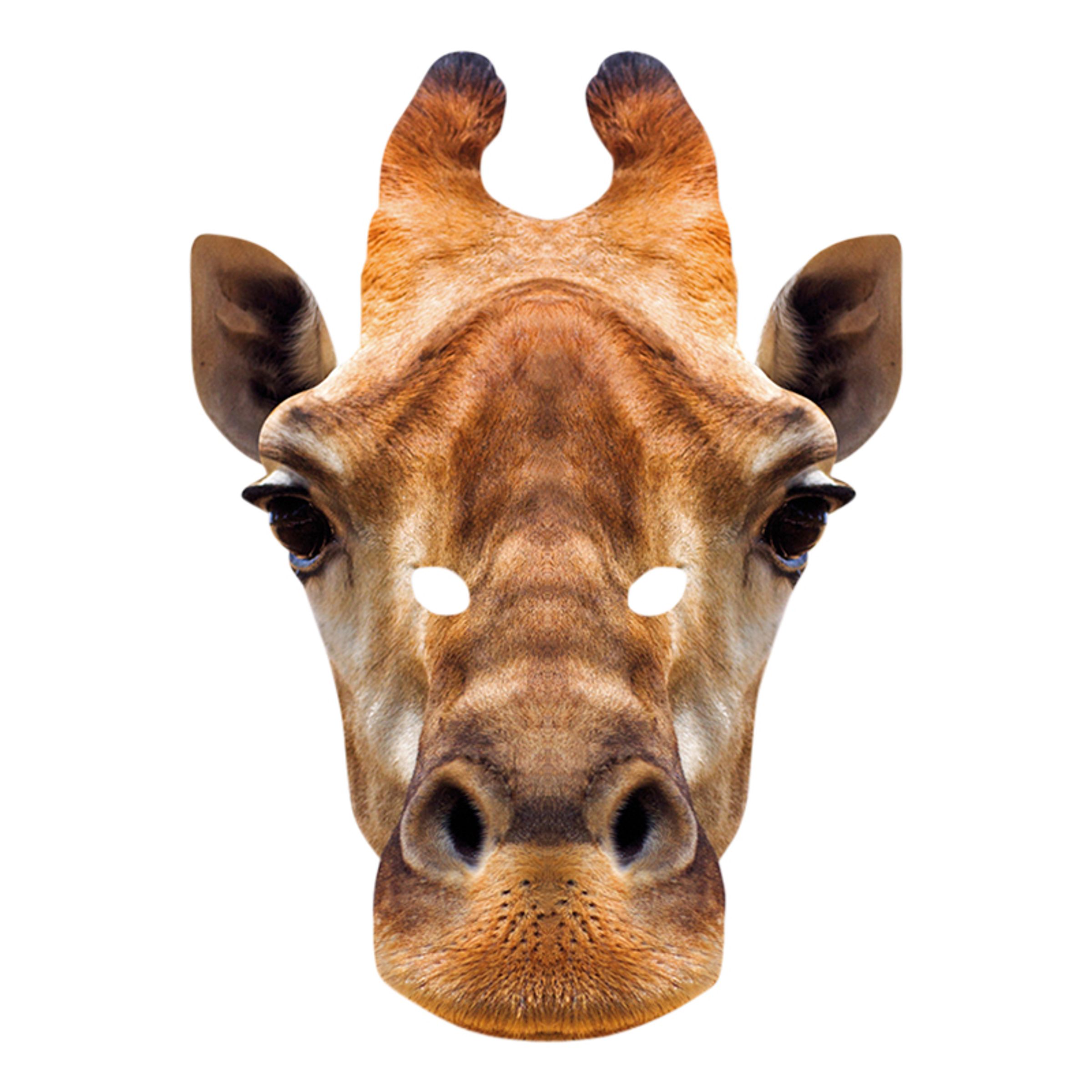 Giraff Pappmask