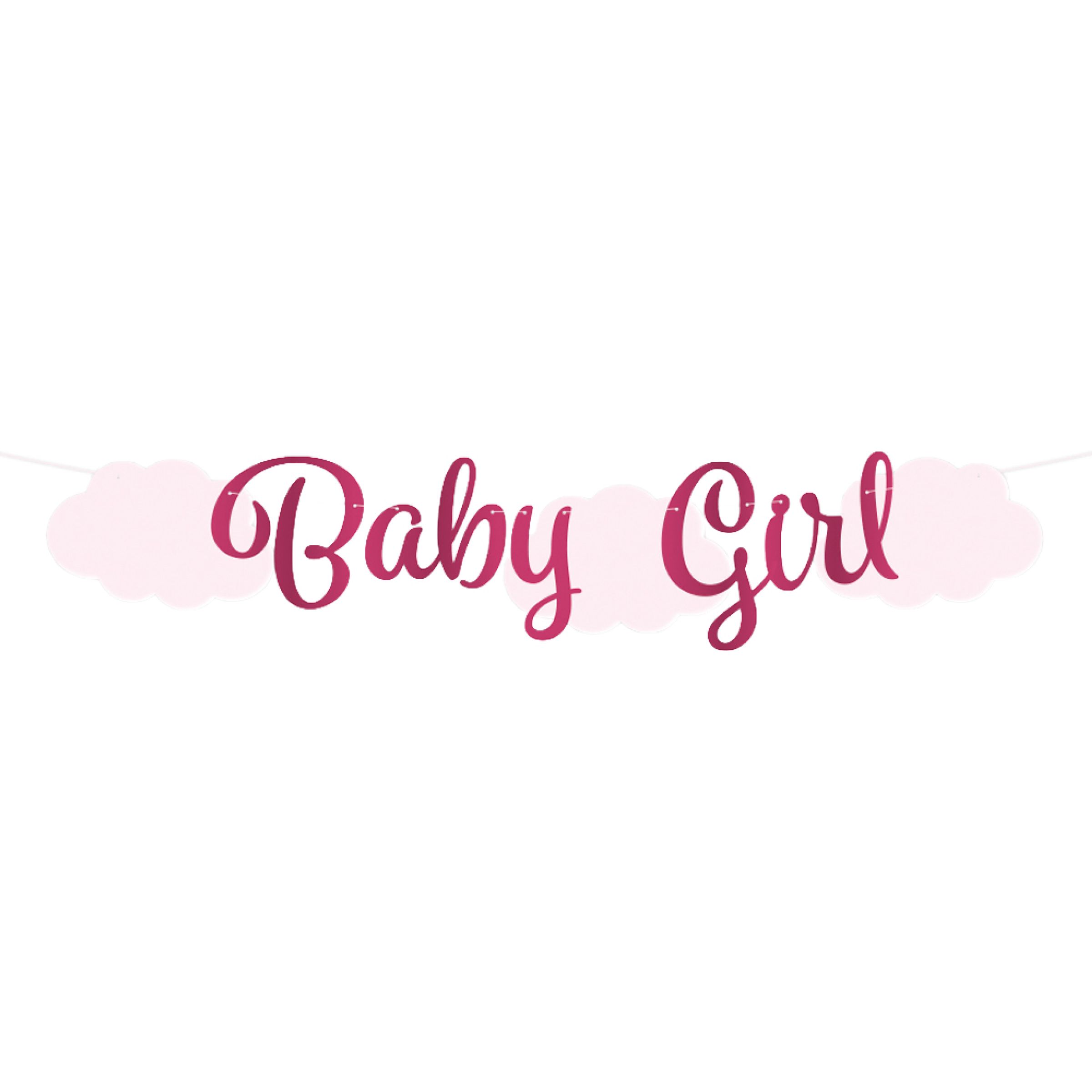 Girlang Baby Girl | Hem - Festartiklar - Festdekoration - Girlanger | Pryloteket