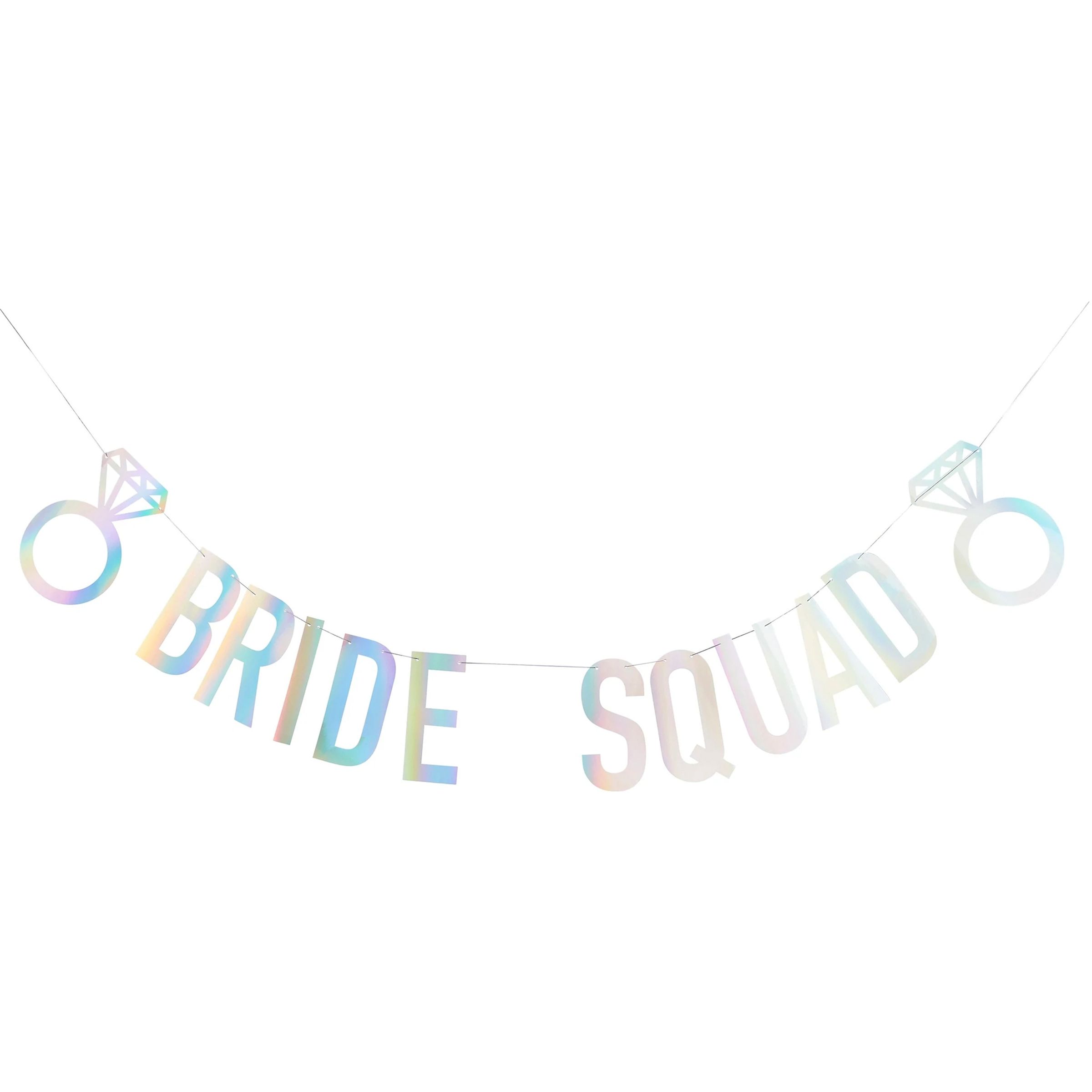 Girlang Bride Squad Färgskimrande