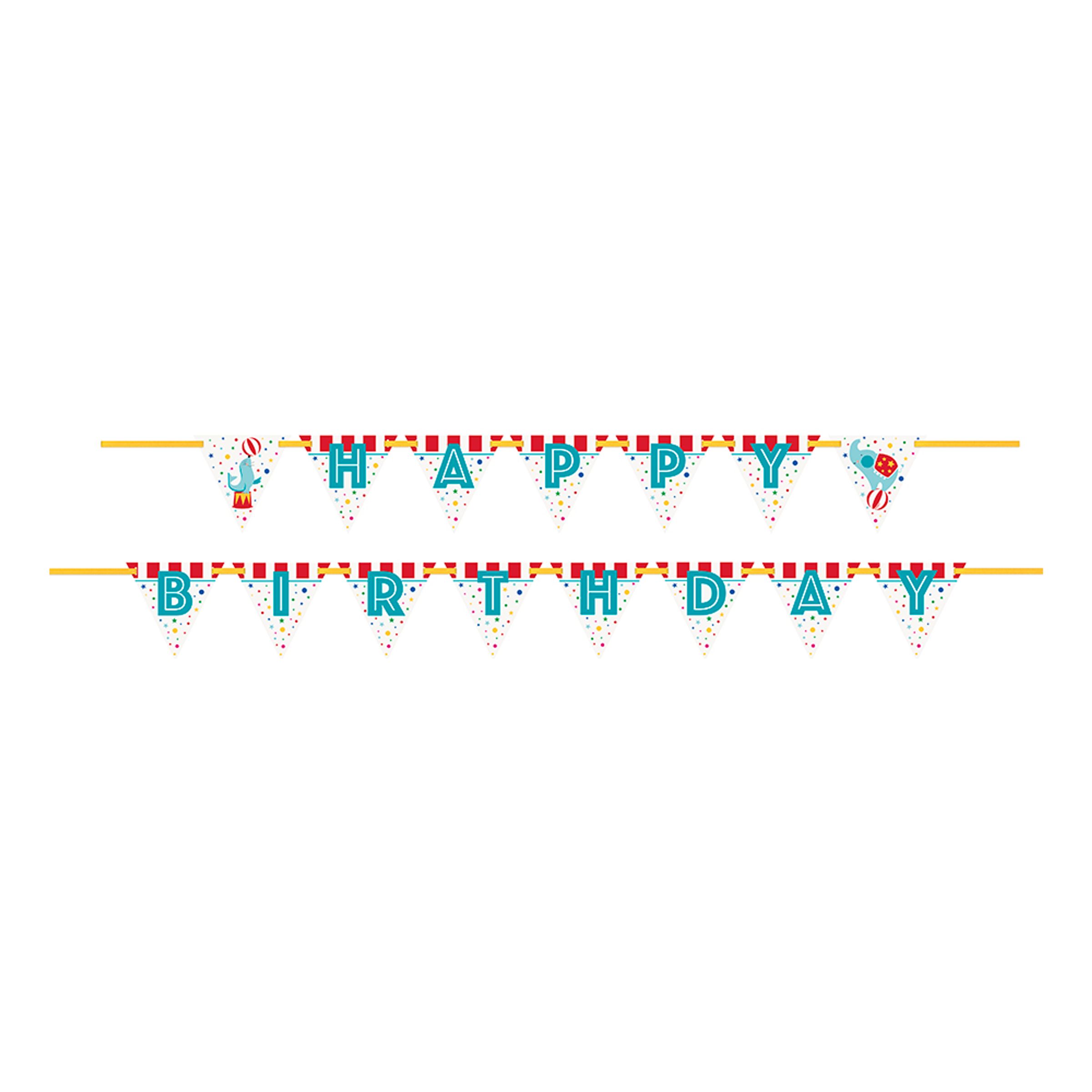 Girlang Cirkus Happy Birthday