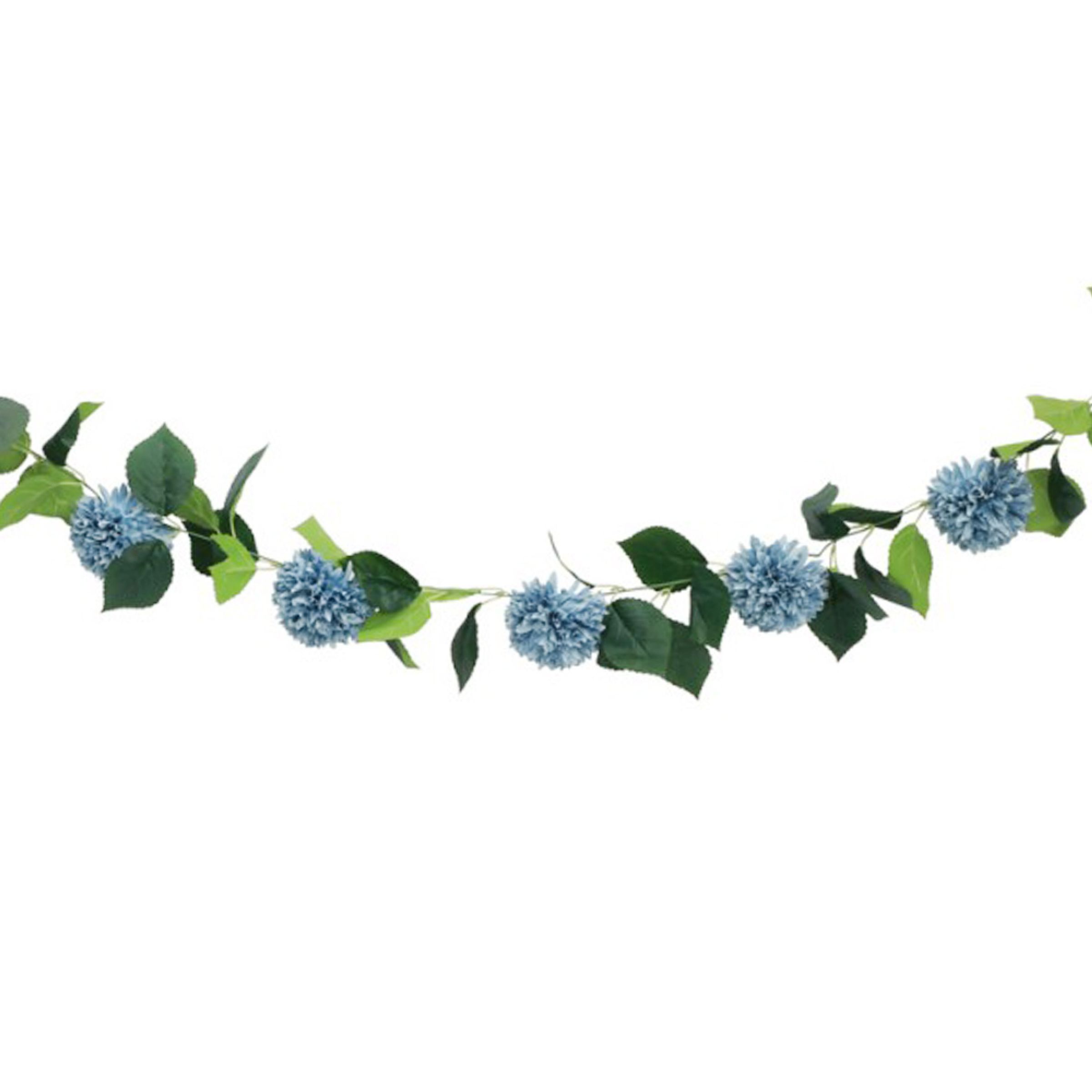 Girlang Dahlia Blå | Hem - Festartiklar - Festdekoration - Girlanger | Pryloteket