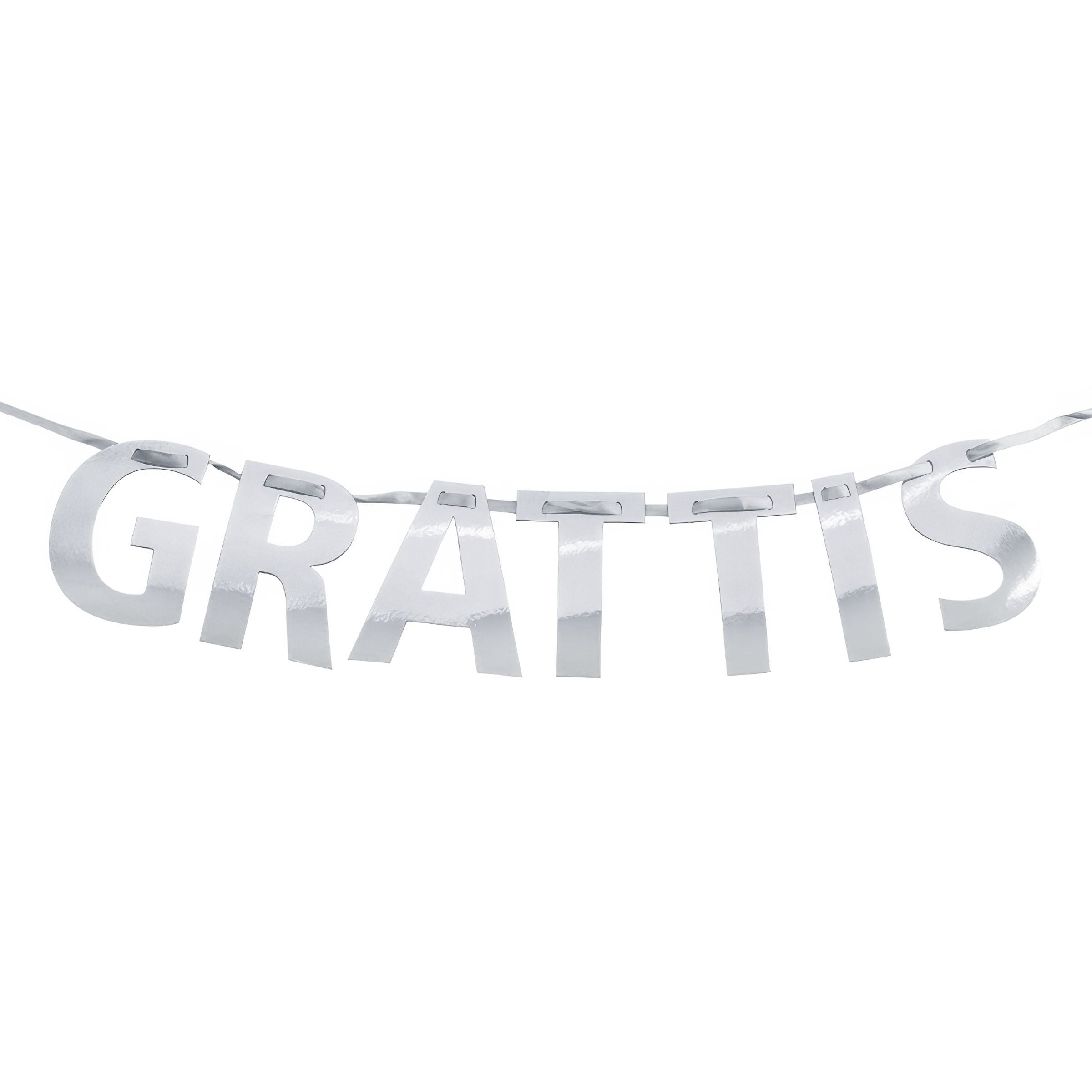 Girlang GRATTIS Silver | Hem//Festartiklar//Girlanger//festdekoration | PartyOutlet