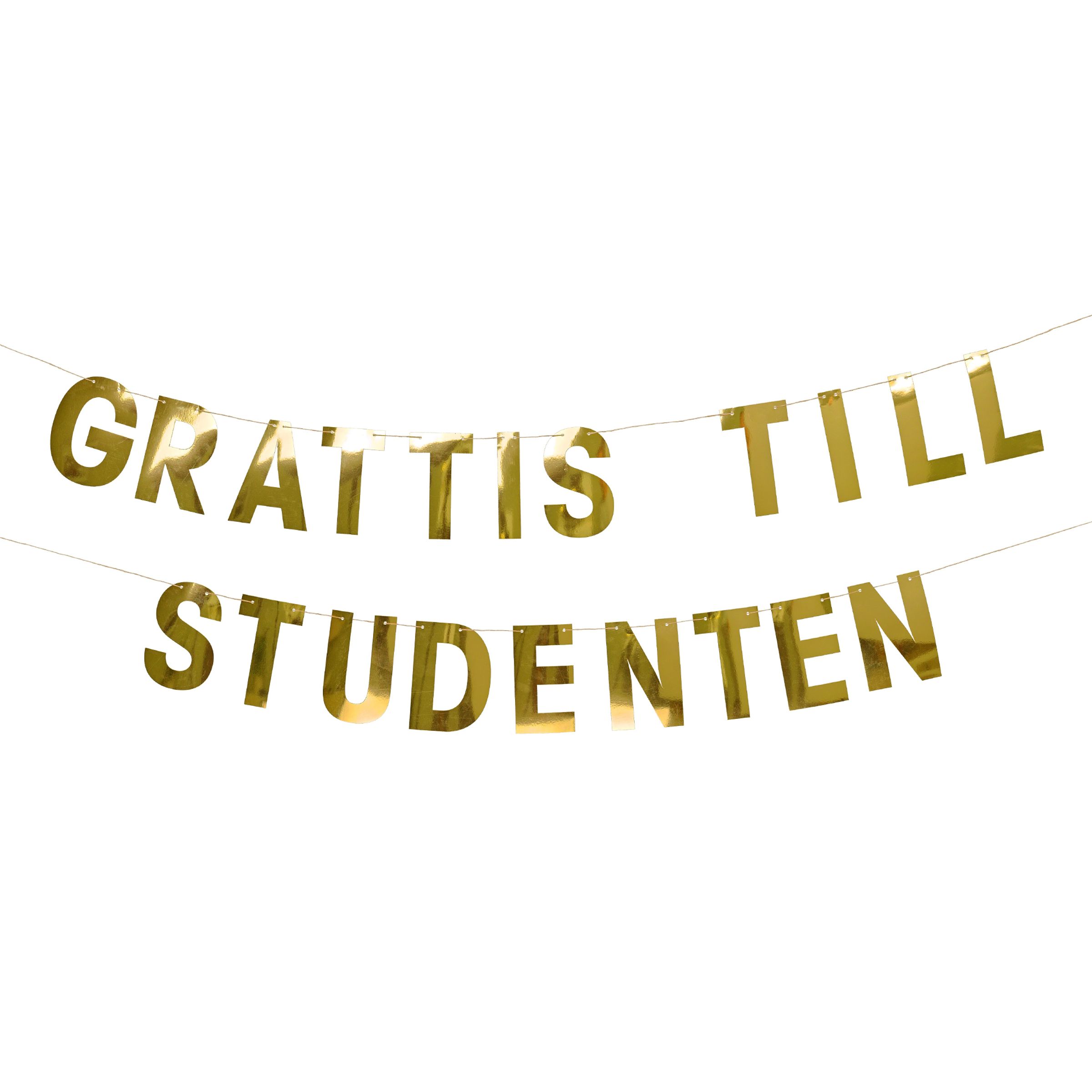 Girlang Grattis till Studenten | Hem - Festartiklar - Festdekoration - Girlanger | Maskeradspecialisten