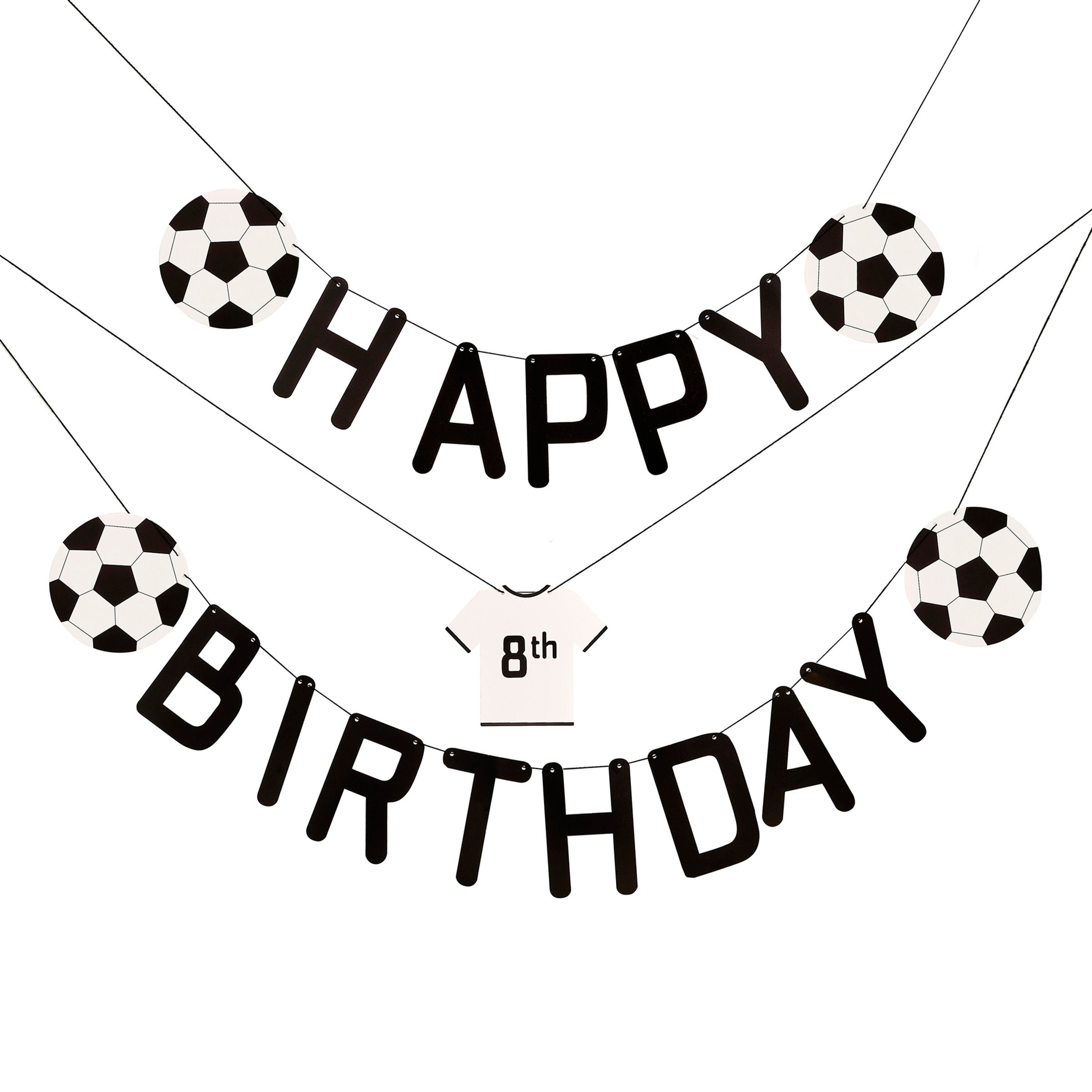 Girlang Happy Birthday Fotbollsfest | Hem//Festartiklar//Girlanger//festdekoration | PartyOutlet