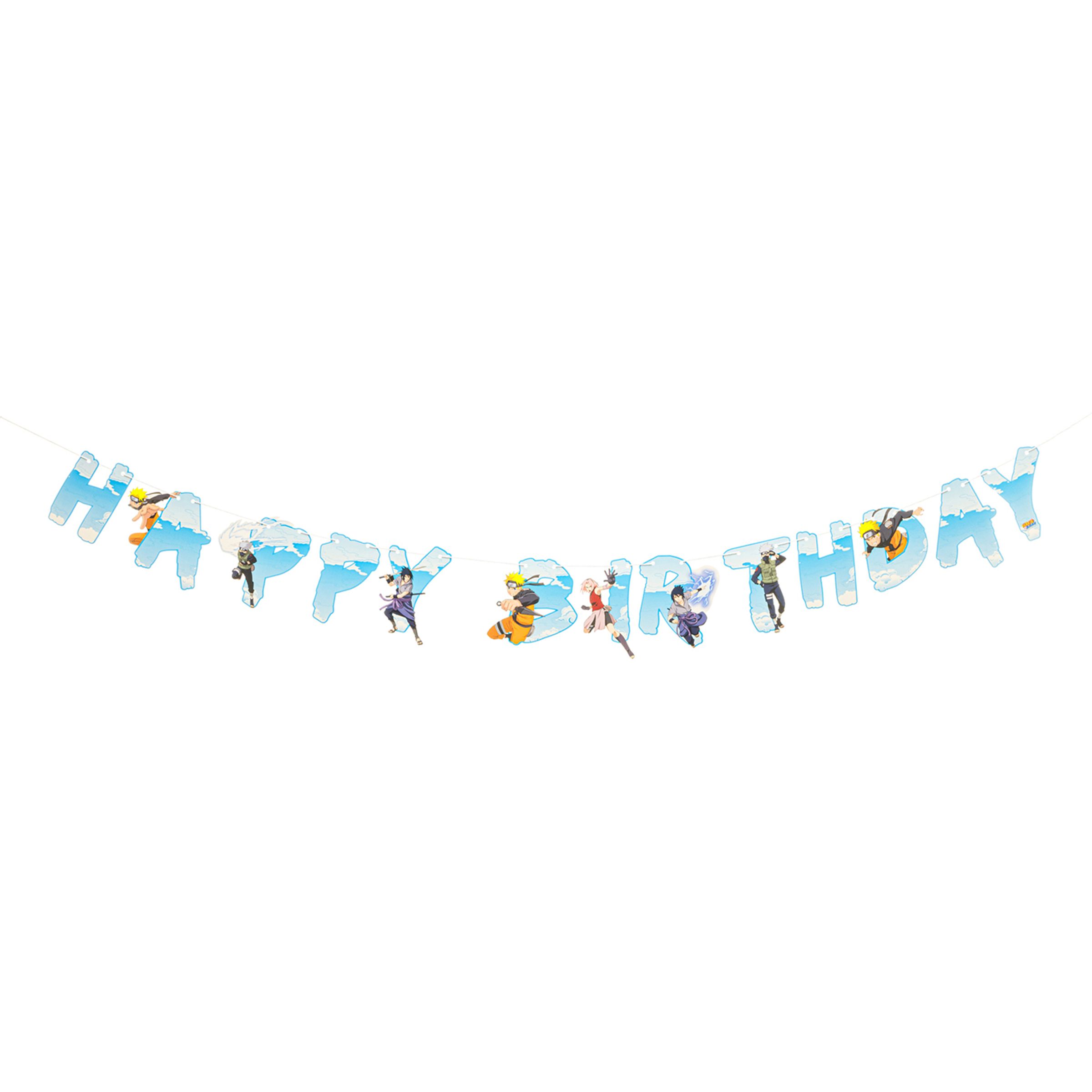 Girlang Happy Birthday Naruto | Hem - Festartiklar - Festdekoration - Girlanger | Maskeradspecialisten