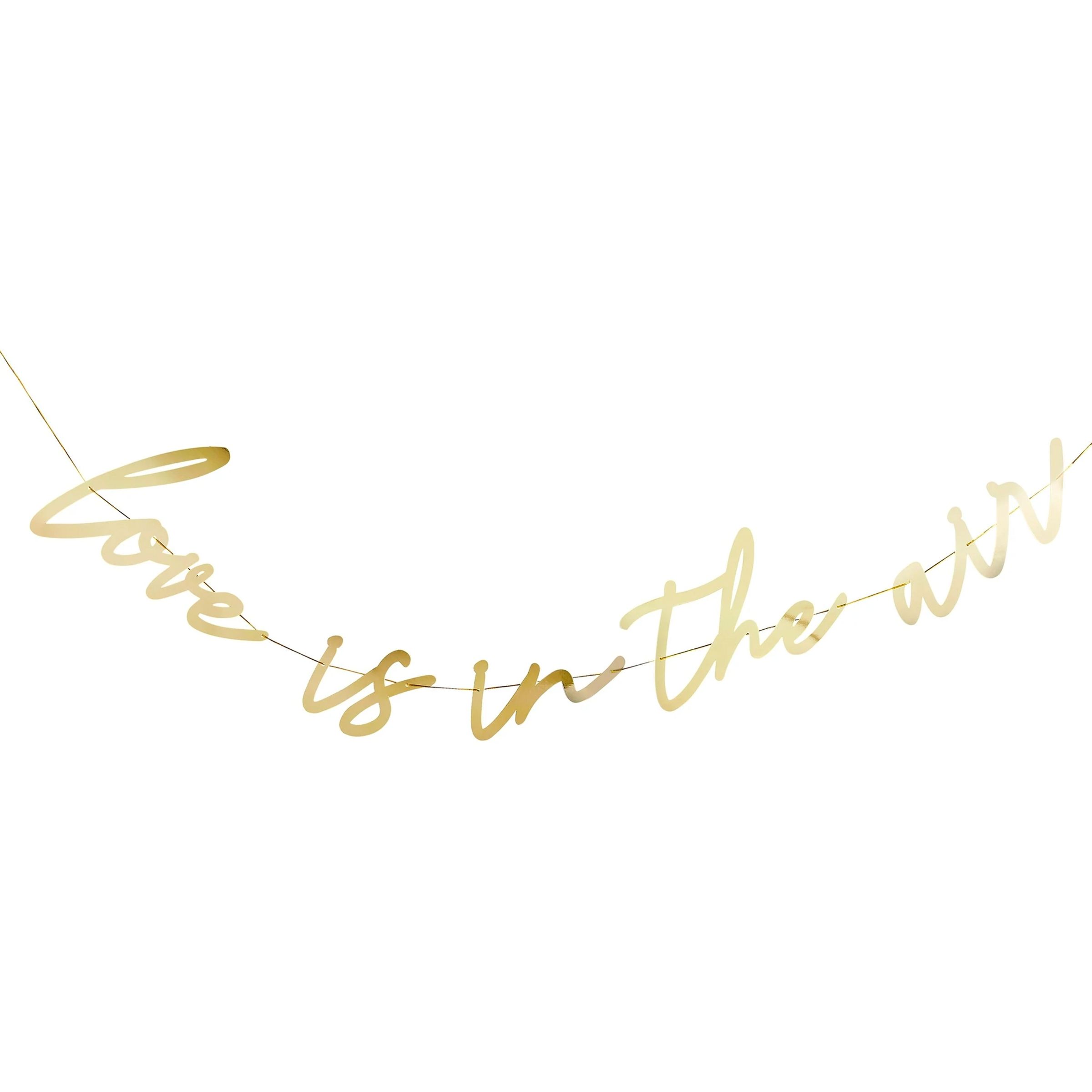 Girlang Love Is In The Air Guld Metallic