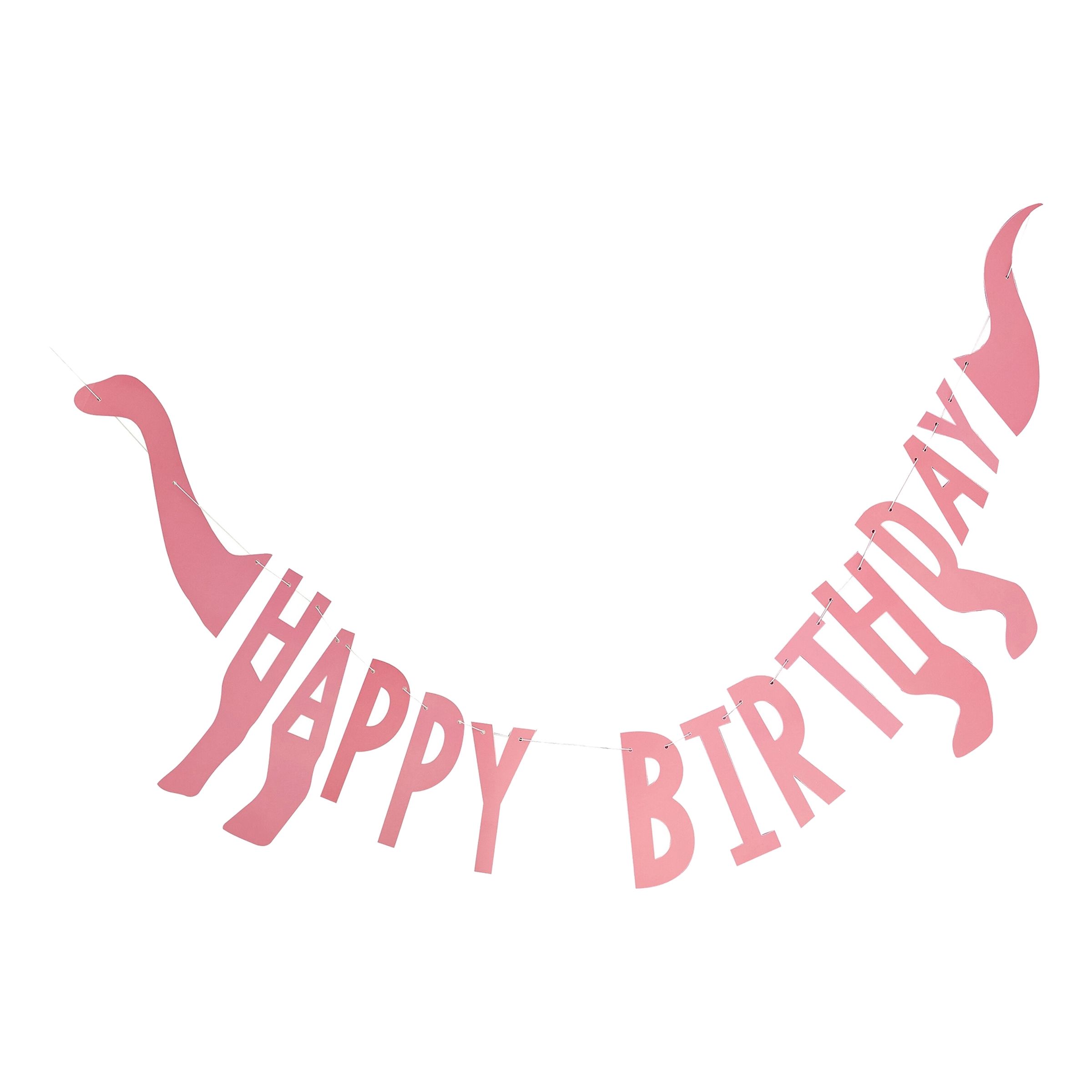 Girlang Party Like A Dinosaur Happy Birthday - 1-pack | Hem - Festartiklar - Festdekoration - Girlanger | Maskeradspecialisten