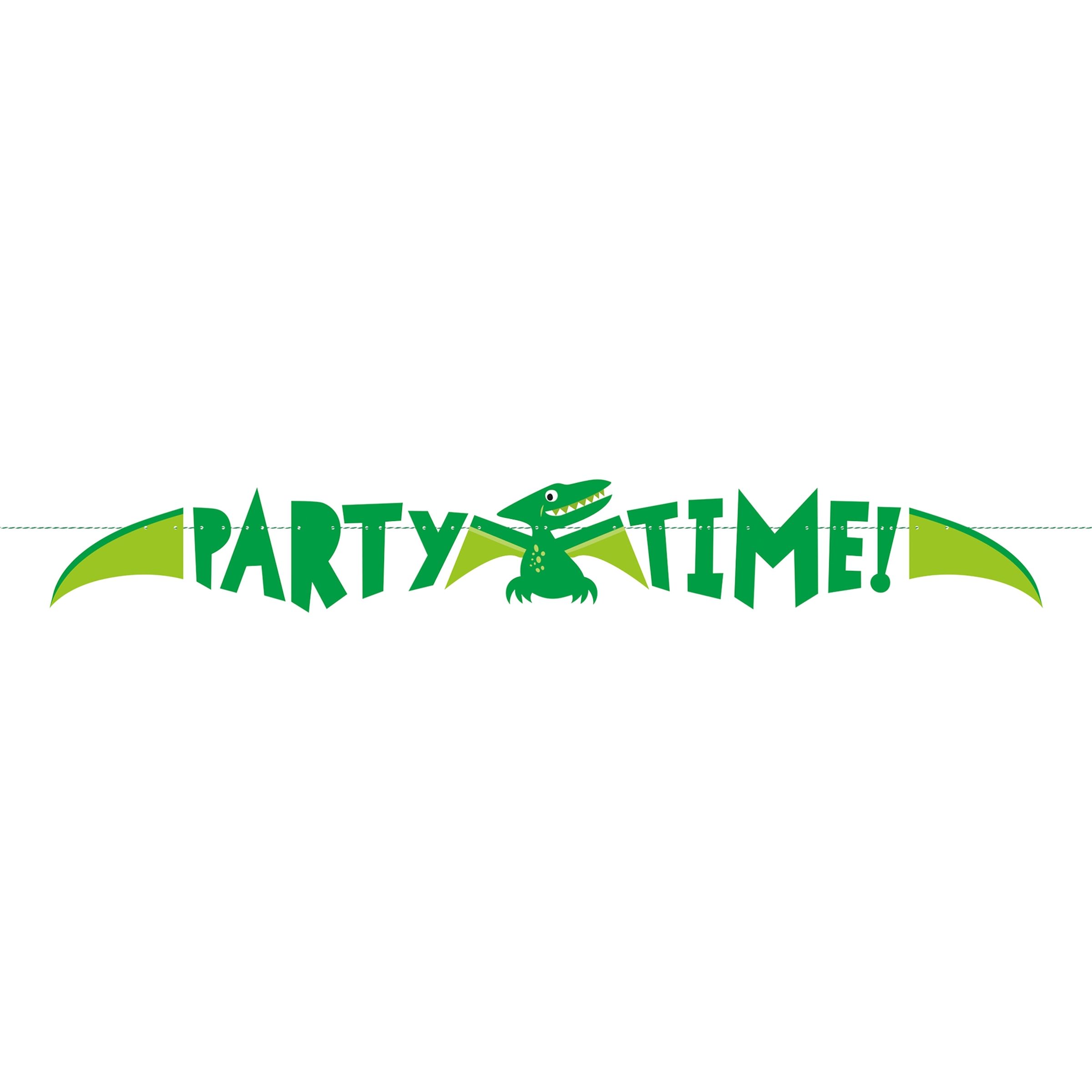 Läs mer om Girlang Partytime Dinosaurie