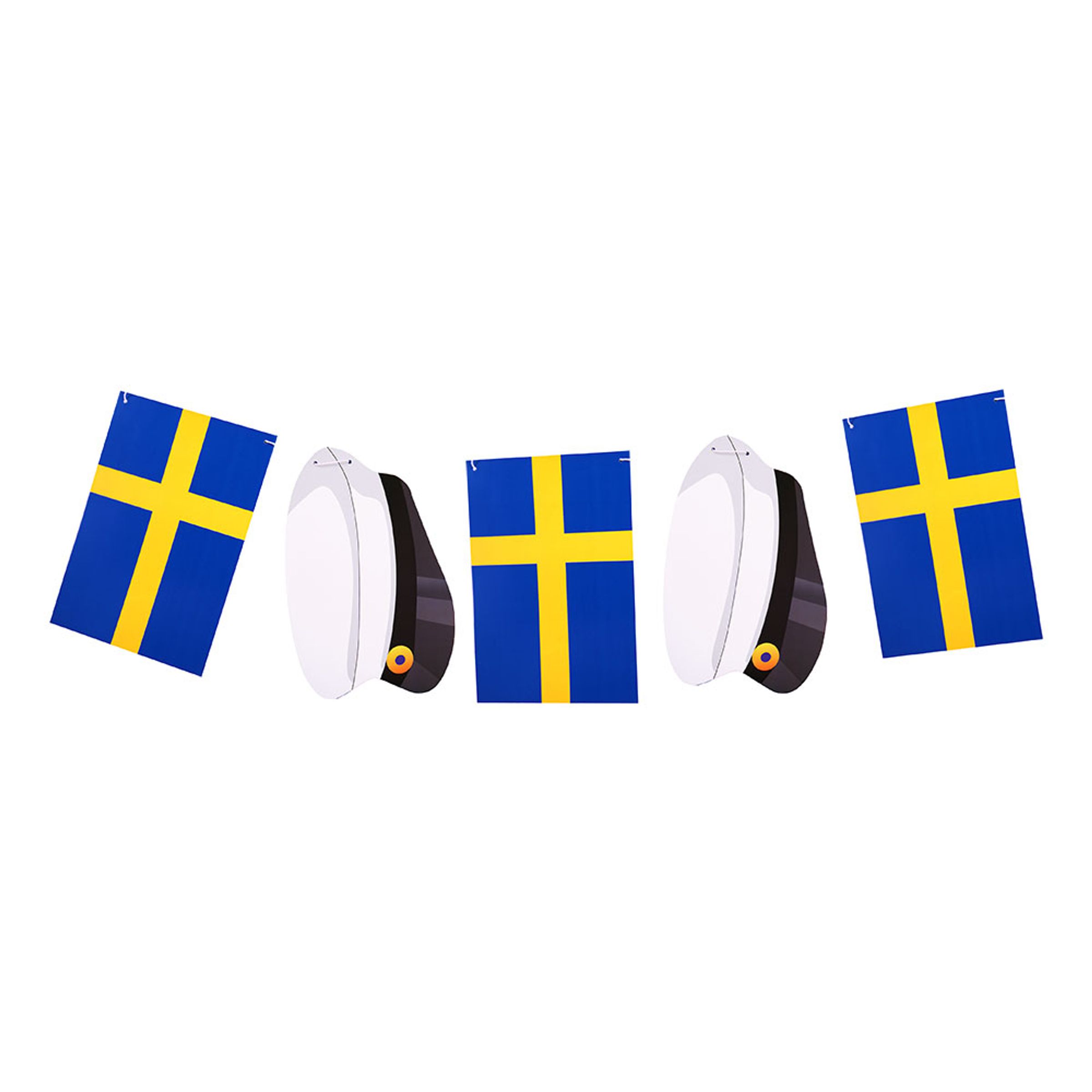 Läs mer om Girlang Sverigeflaggor och Studentmössor