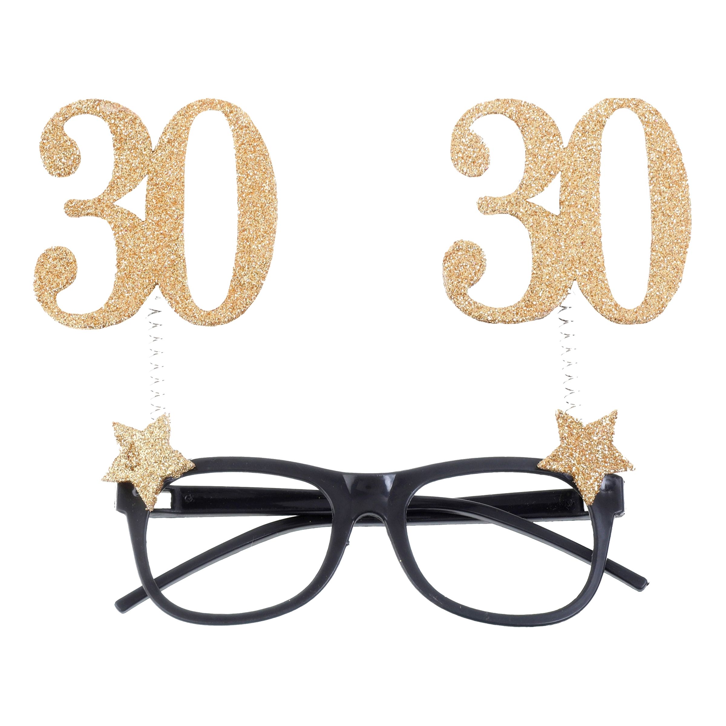 Glasögon med Siffra Guld - 30