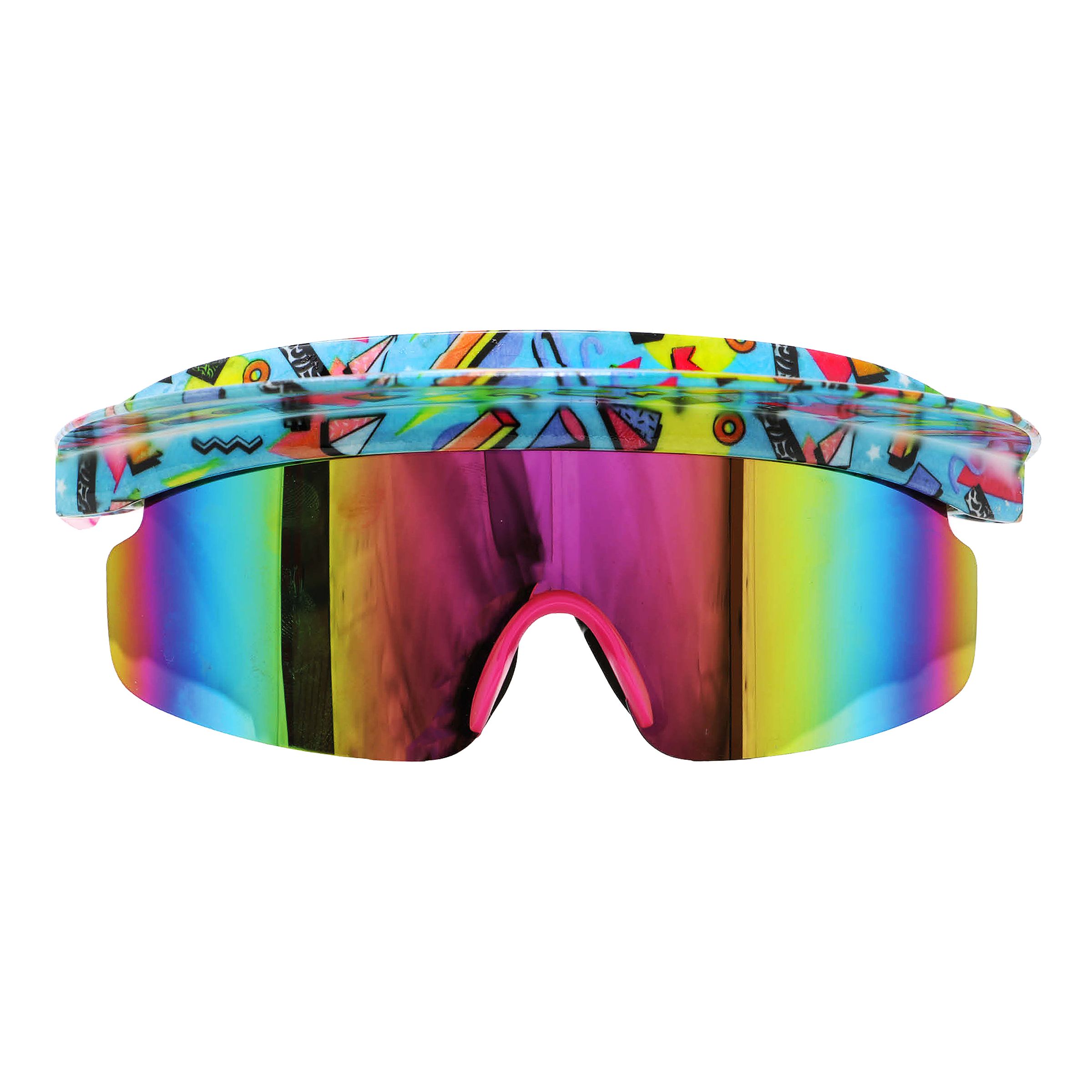 Glasögon 80s Blå/Grön | Hem - Maskerad - Tillbehör - Maskeradaccessoarer | Maskeradspecialisten