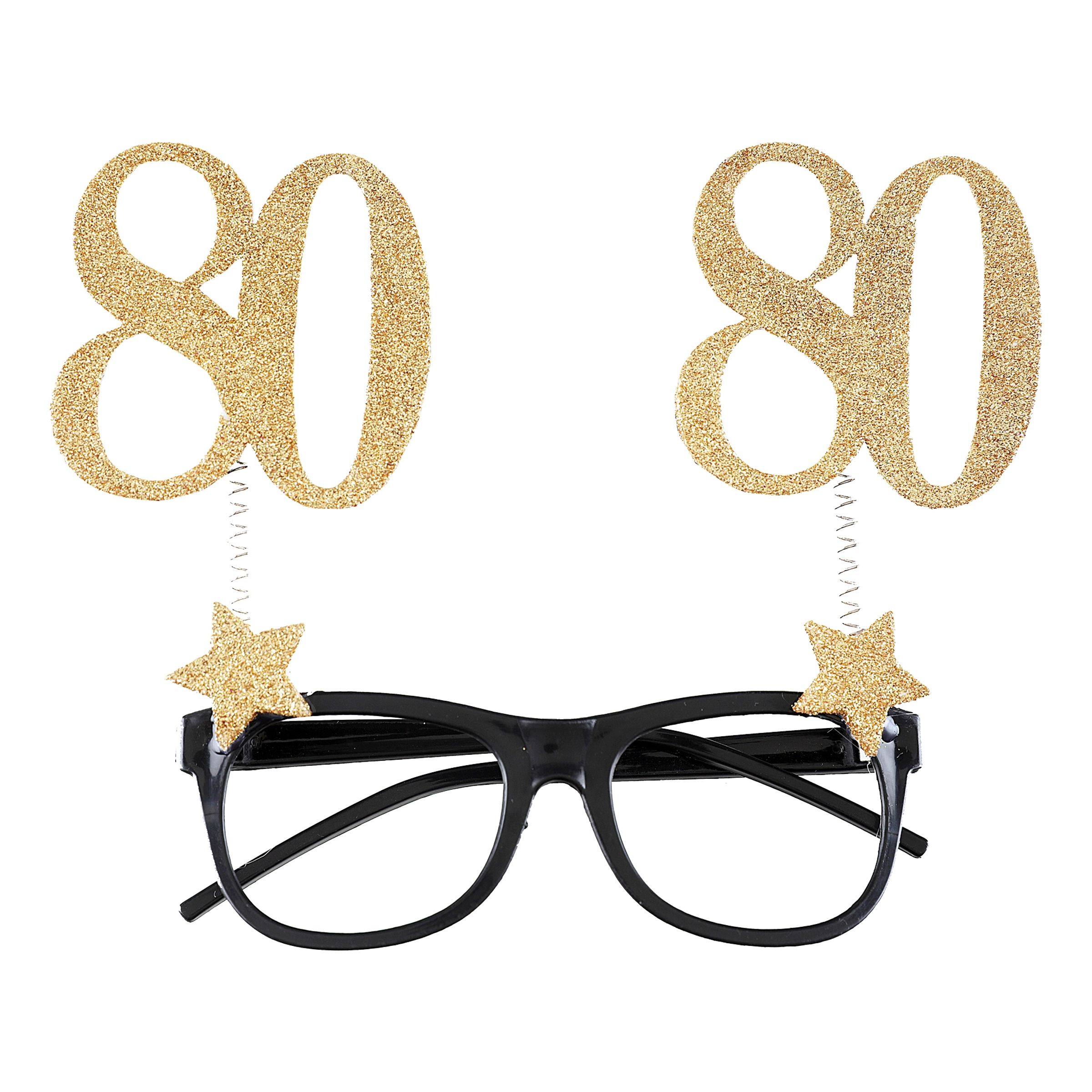 Glasögon med Siffra Guld - 80