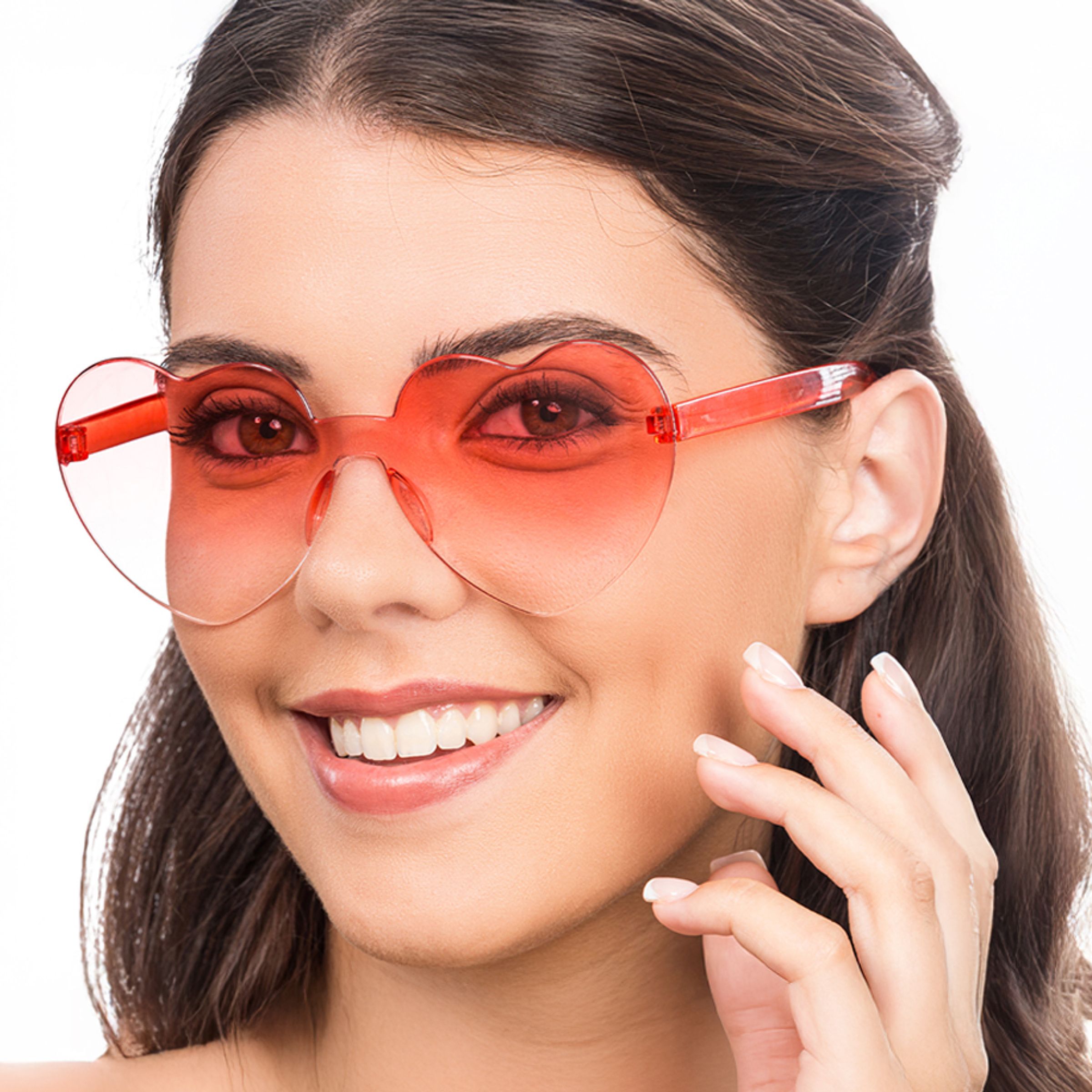 Glasögon Hjärtformade Röd | Hem - Maskerad - Tillbehör - Maskeradaccessoarer | Maskeradspecialisten