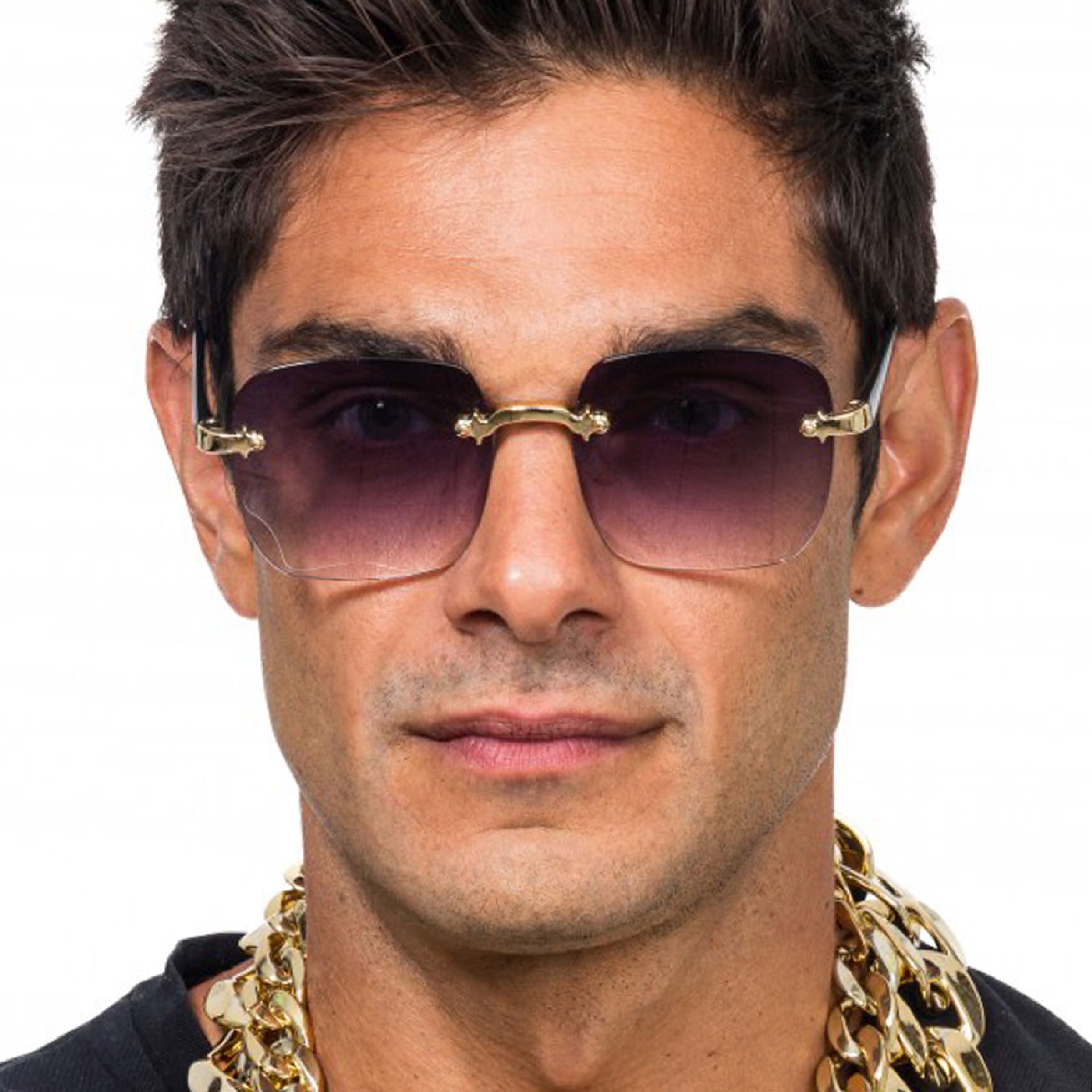 Glasögon Tonade Svart | Hem - Maskerad - Tillbehör - Maskeradaccessoarer | Maskeradspecialisten