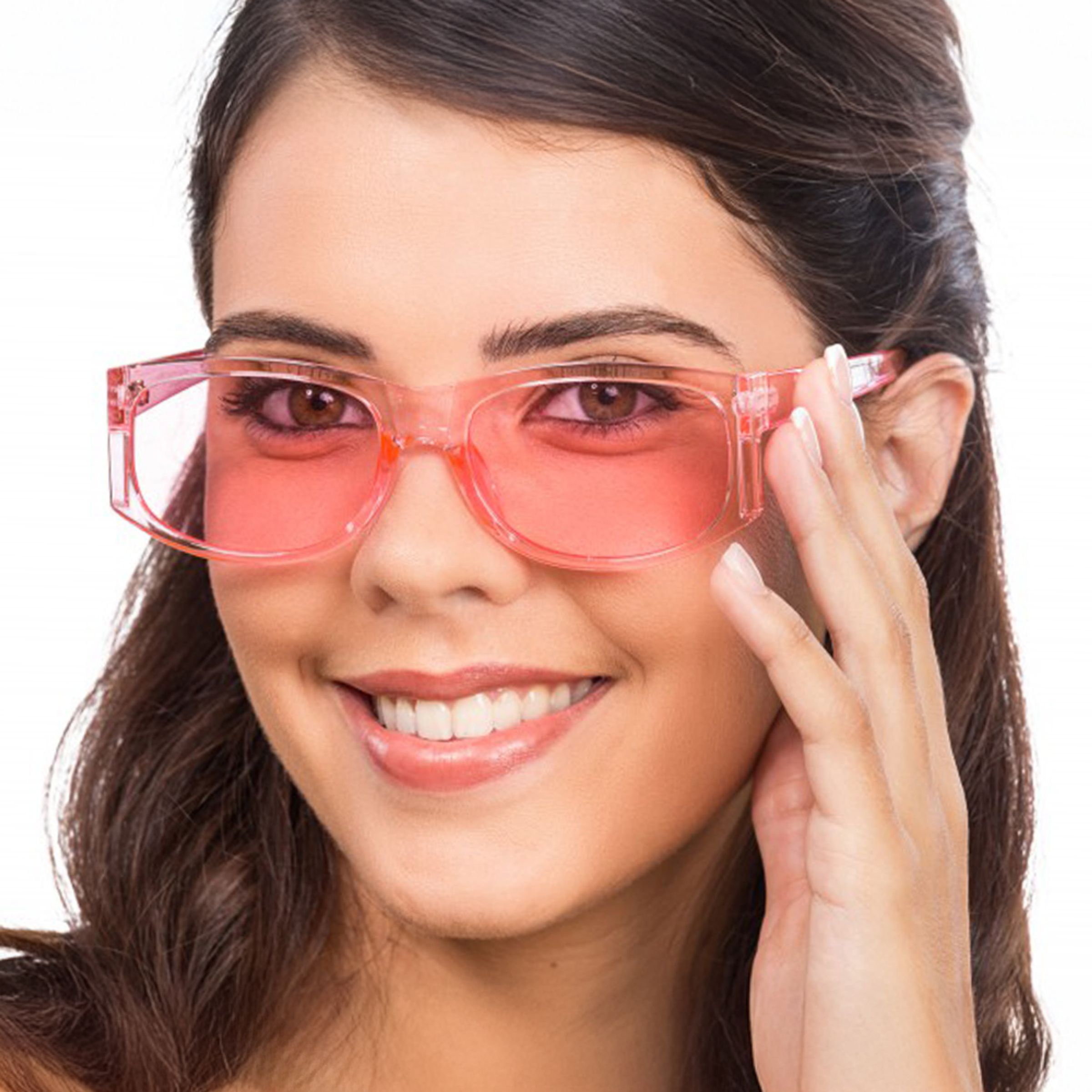 Glasögon Transparenta Rosa | Hem - Maskerad - Tillbehör - Maskeradaccessoarer | Maskeradspecialisten