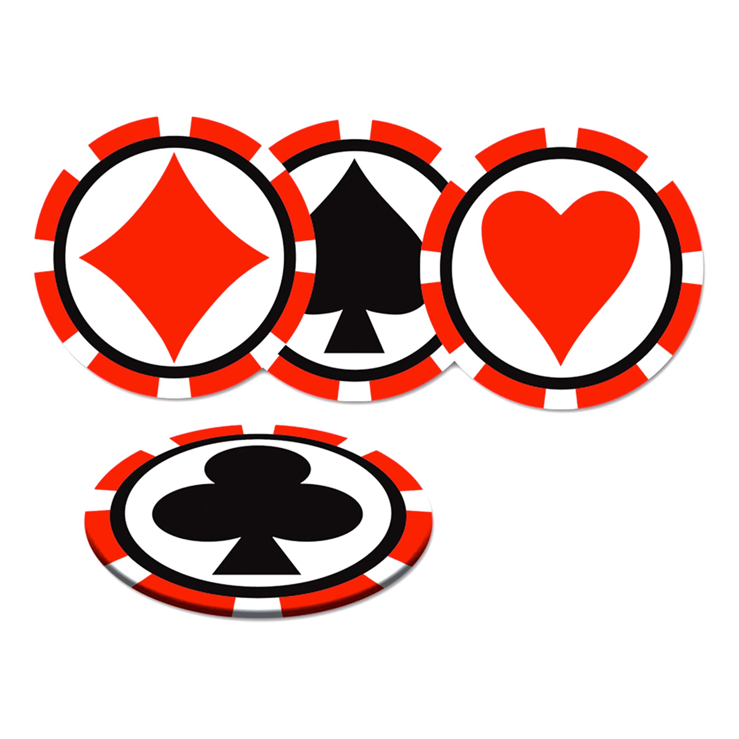 Läs mer om Glasunderlägg Casino - 8-pack