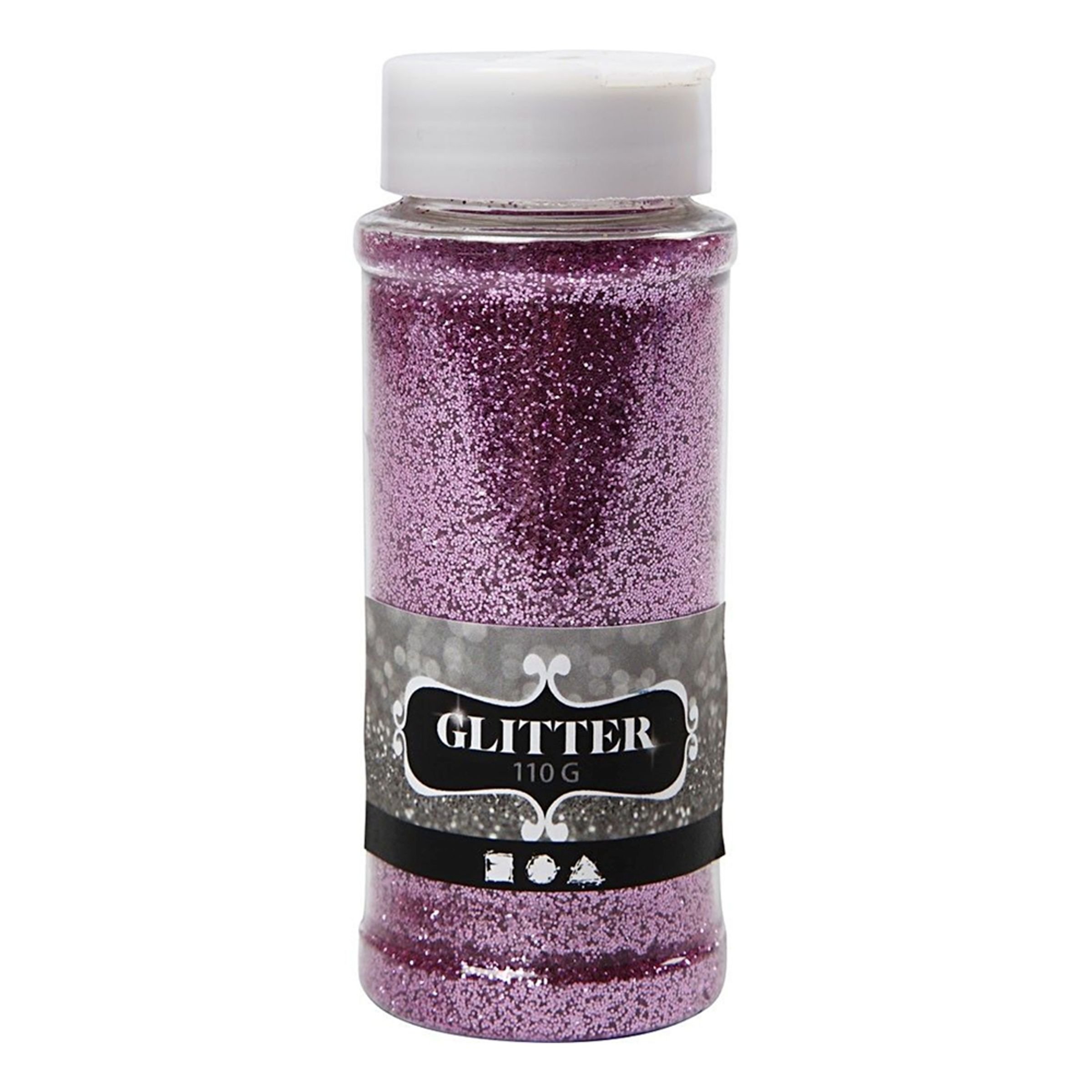 Glitter på Burk - Rosa